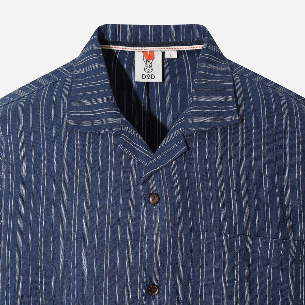 디오디(DOD) 마사 스트라이프 반팔 셔츠(BLUE)