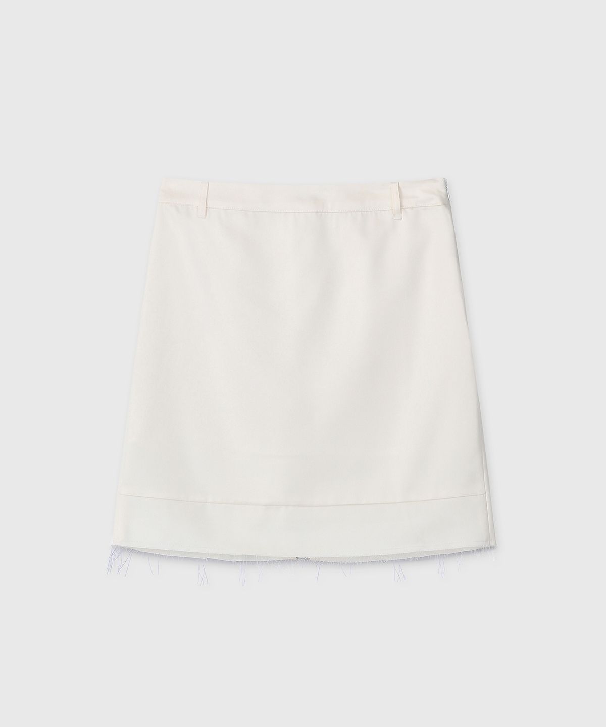 다이브인 우먼(DIVEIN WOMEN) SATIN MIDI SKIRT (IVORY)