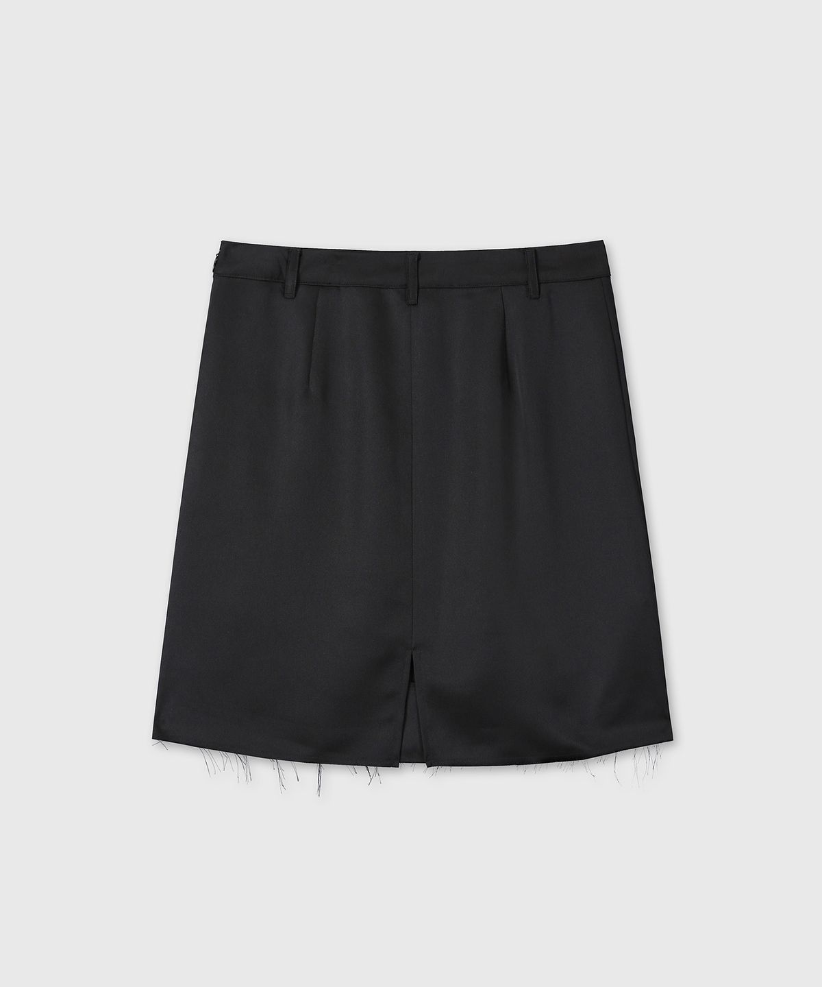 다이브인 우먼(DIVEIN WOMEN) SATIN MIDI SKIRT (BLACK)