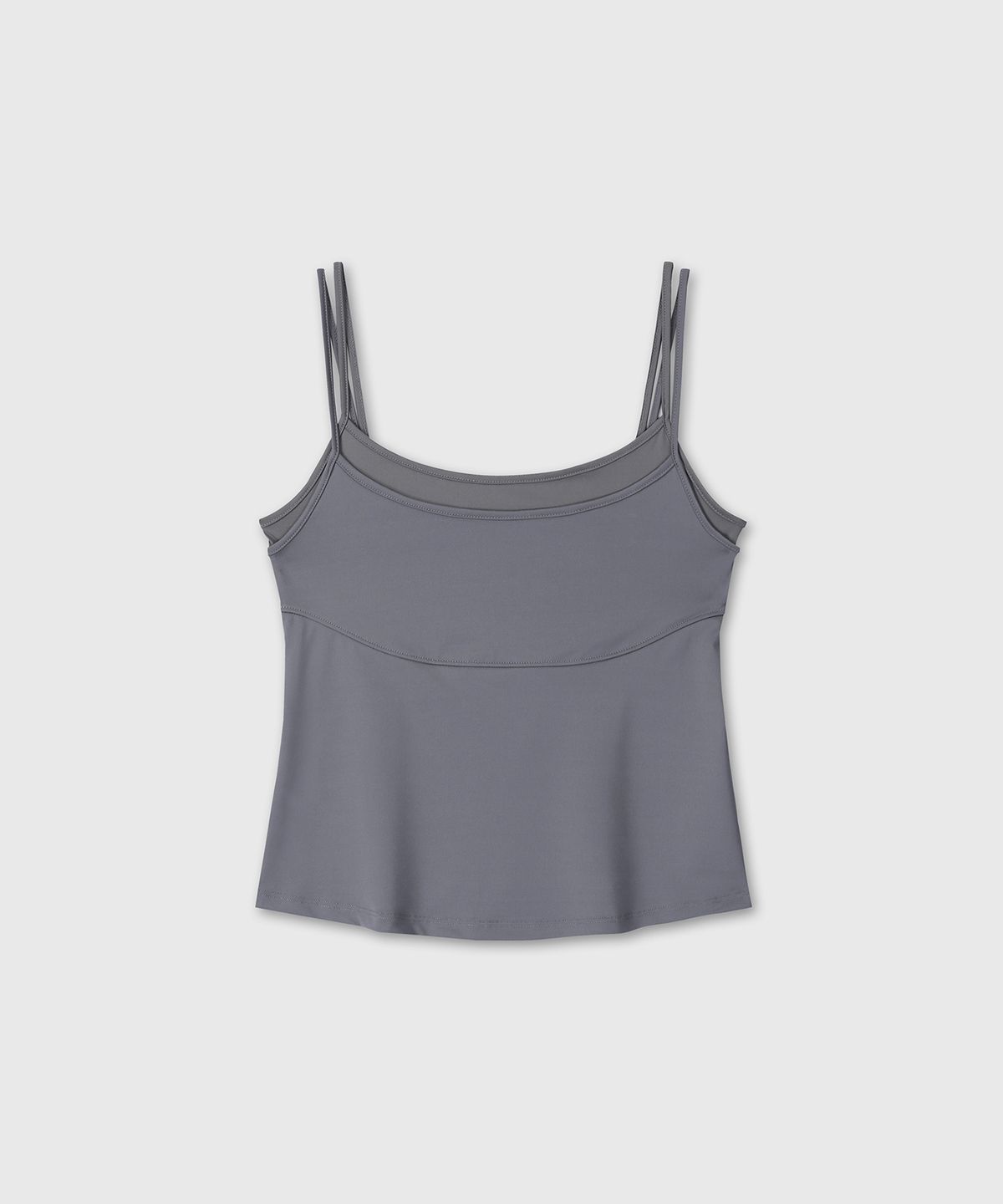 다이브인 우먼(DIVEIN WOMEN) CONTRAST STRAP SLEEVELESS (GRAY)