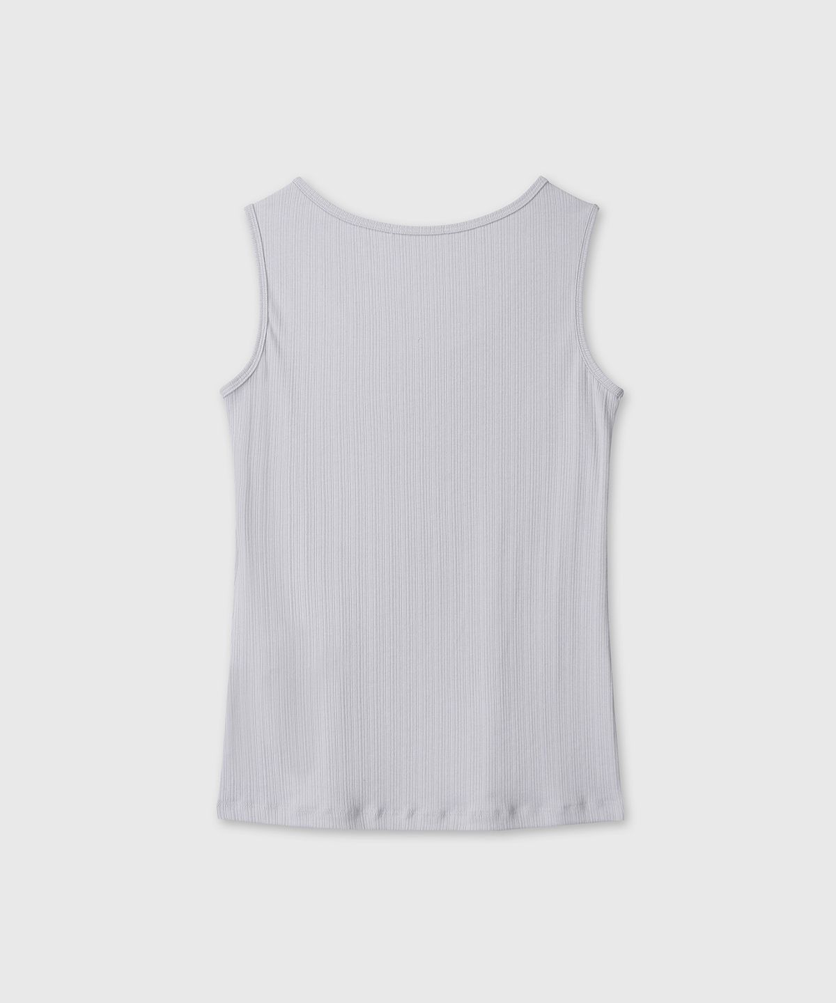 다이브인 우먼(DIVEIN WOMEN) RIBBED SOFT SLEEVELESS (LIGHT GRAY)