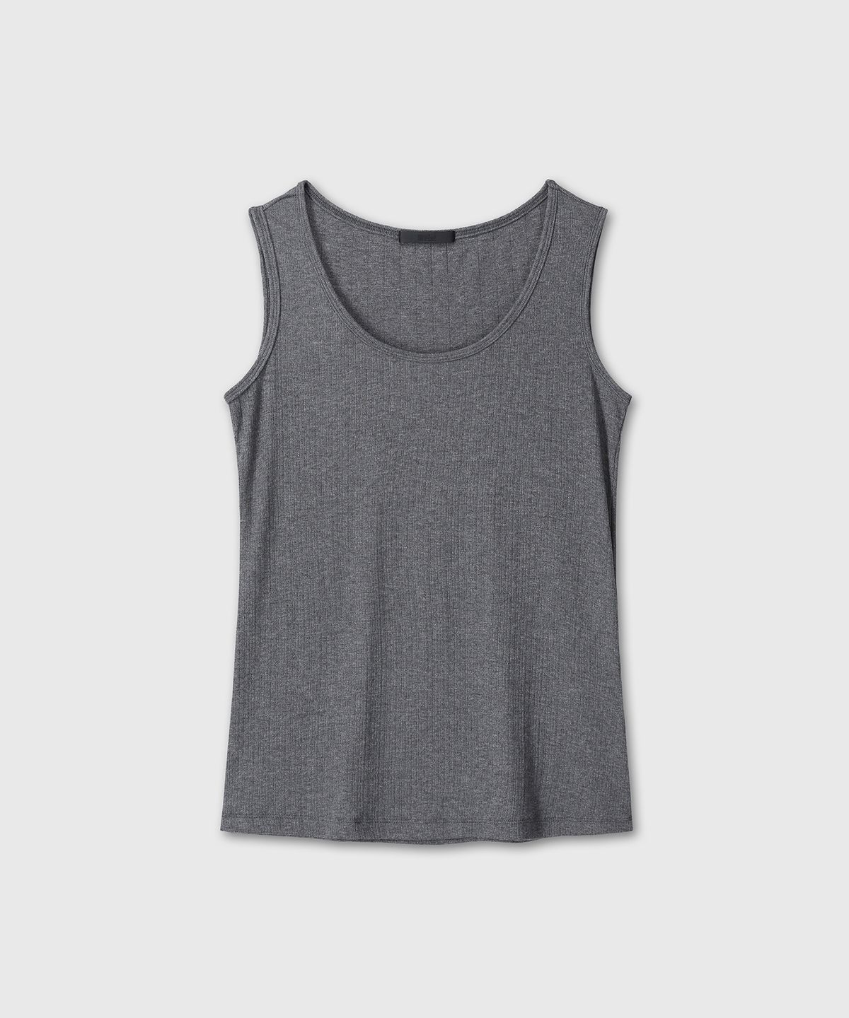 다이브인 우먼(DIVEIN WOMEN) RIBBED SOFT SLEEVELESS (CHARCOAL)