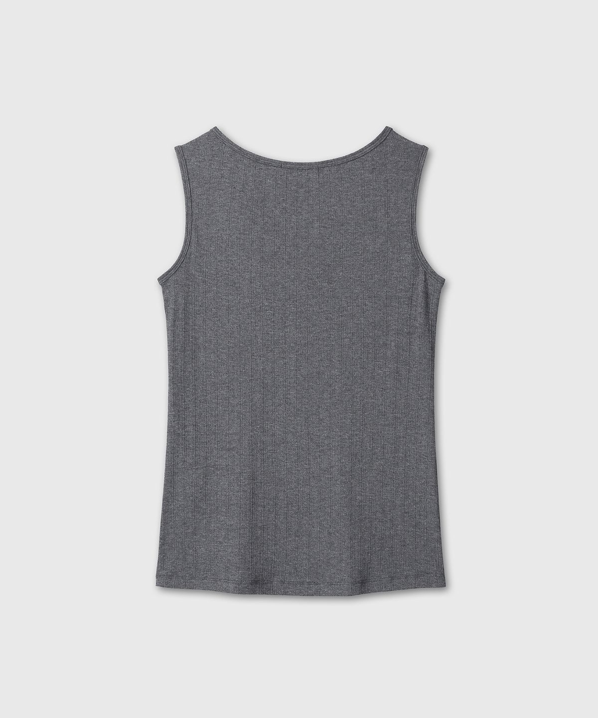 다이브인 우먼(DIVEIN WOMEN) RIBBED SOFT SLEEVELESS (CHARCOAL)