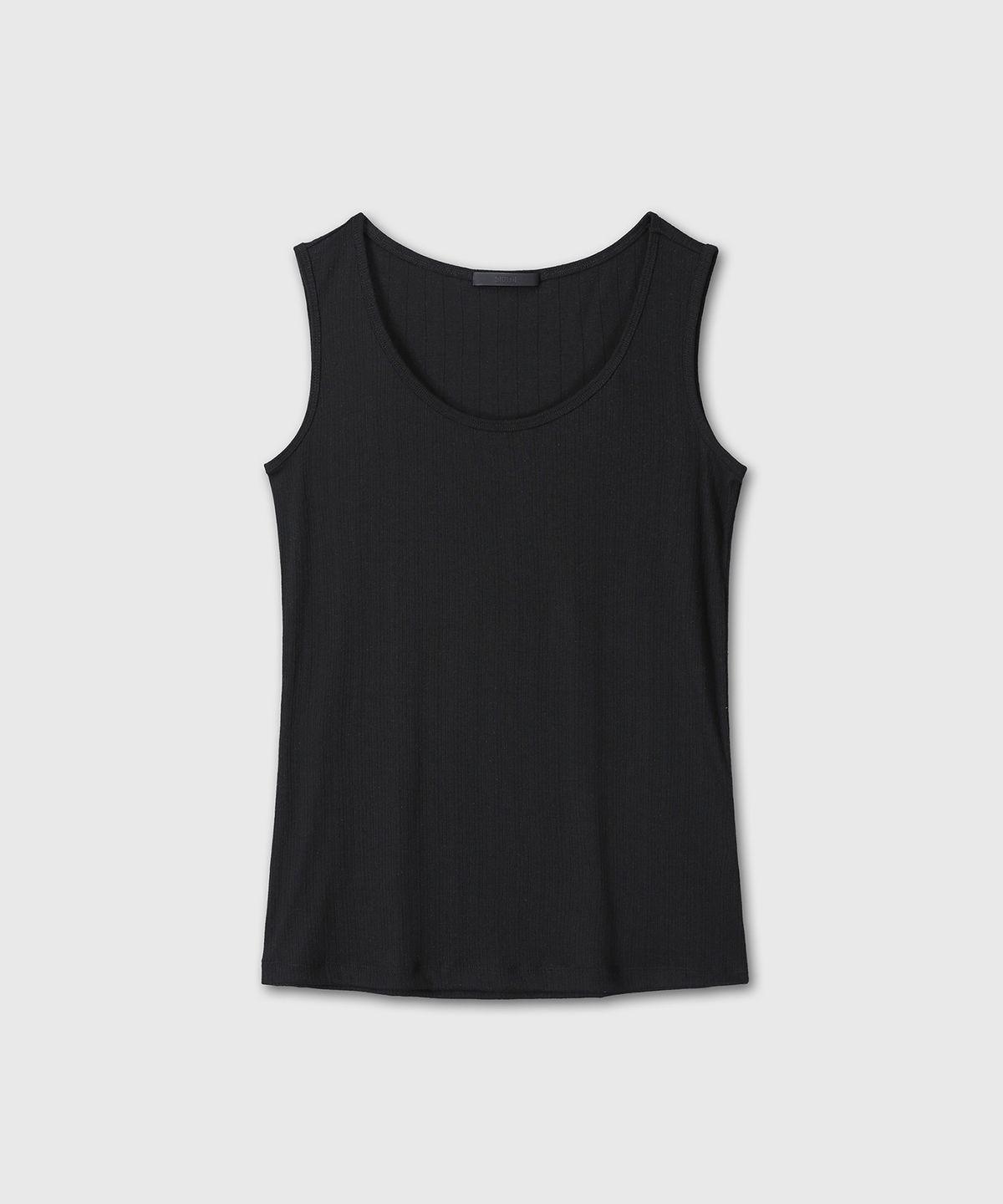 다이브인 우먼(DIVEIN WOMEN) RIBBED SOFT SLEEVELESS (BLACK)