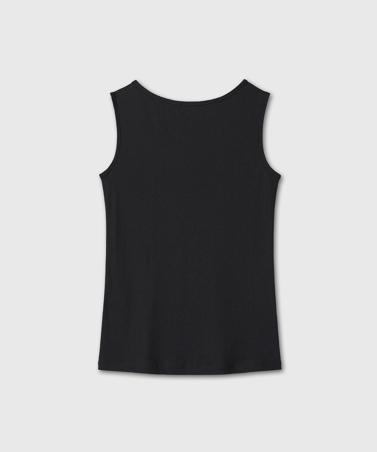 다이브인 우먼(DIVEIN WOMEN) RIBBED SOFT SLEEVELESS (BLACK)