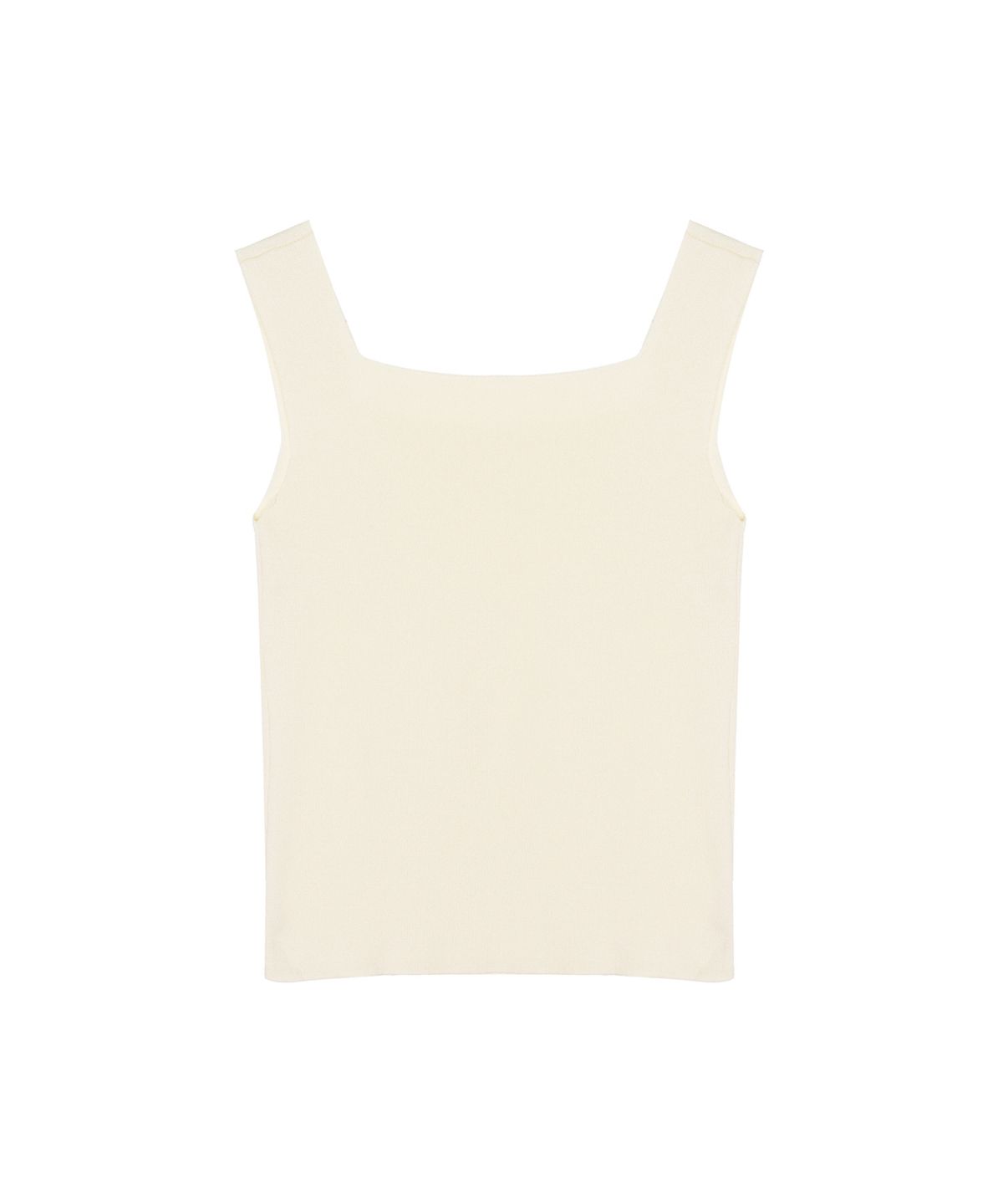 닉앤니콜(NICK&NICOLE) SQUARE NECK KNIT SLEEVELESS_CREAM