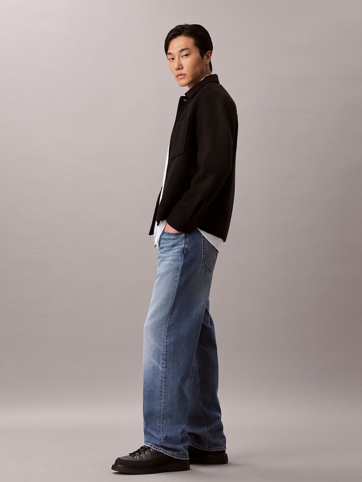 캘빈클라인 진(CALVIN KLEIN JEANS) 90S 스트레이트 핏 빈티지 데님 4RH938G X3D