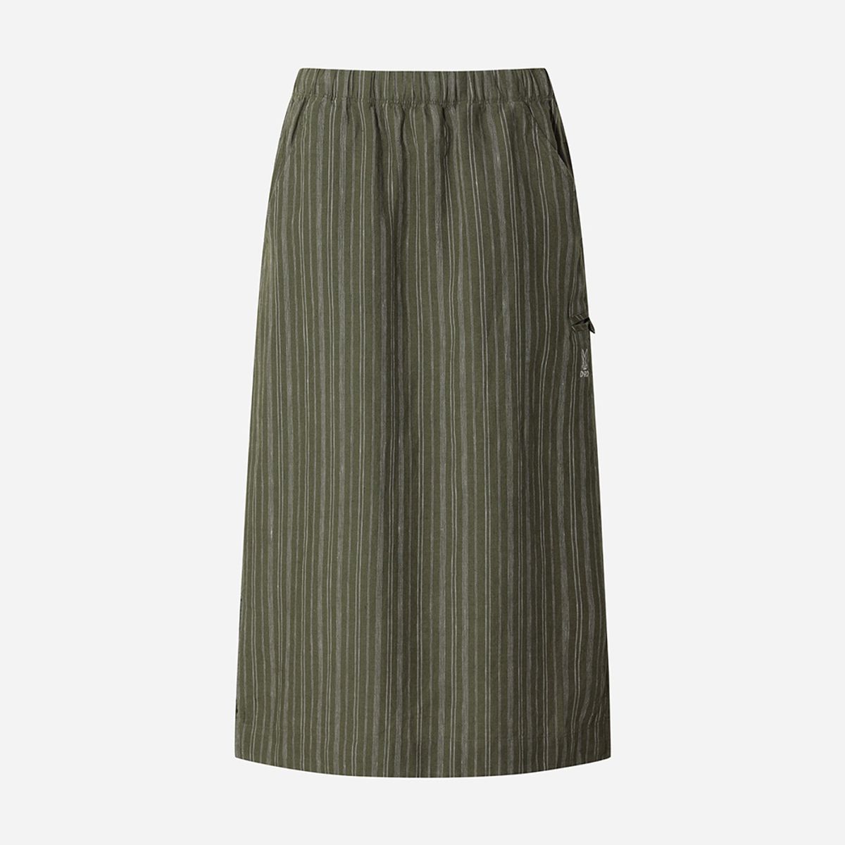 디오디(DOD) 여성) 마사 스트라이프 스커트(KHAKI)