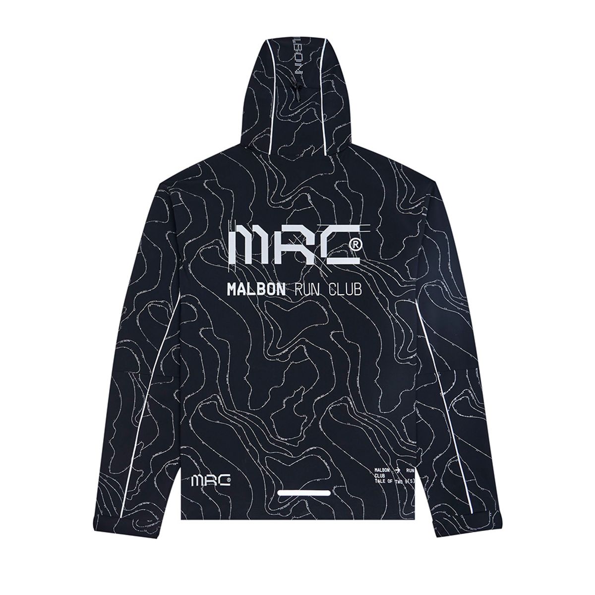 말본 골프(MALBON GOLF) [RUN CLUB] MRC 쉘 자켓 BLACK (MAN)