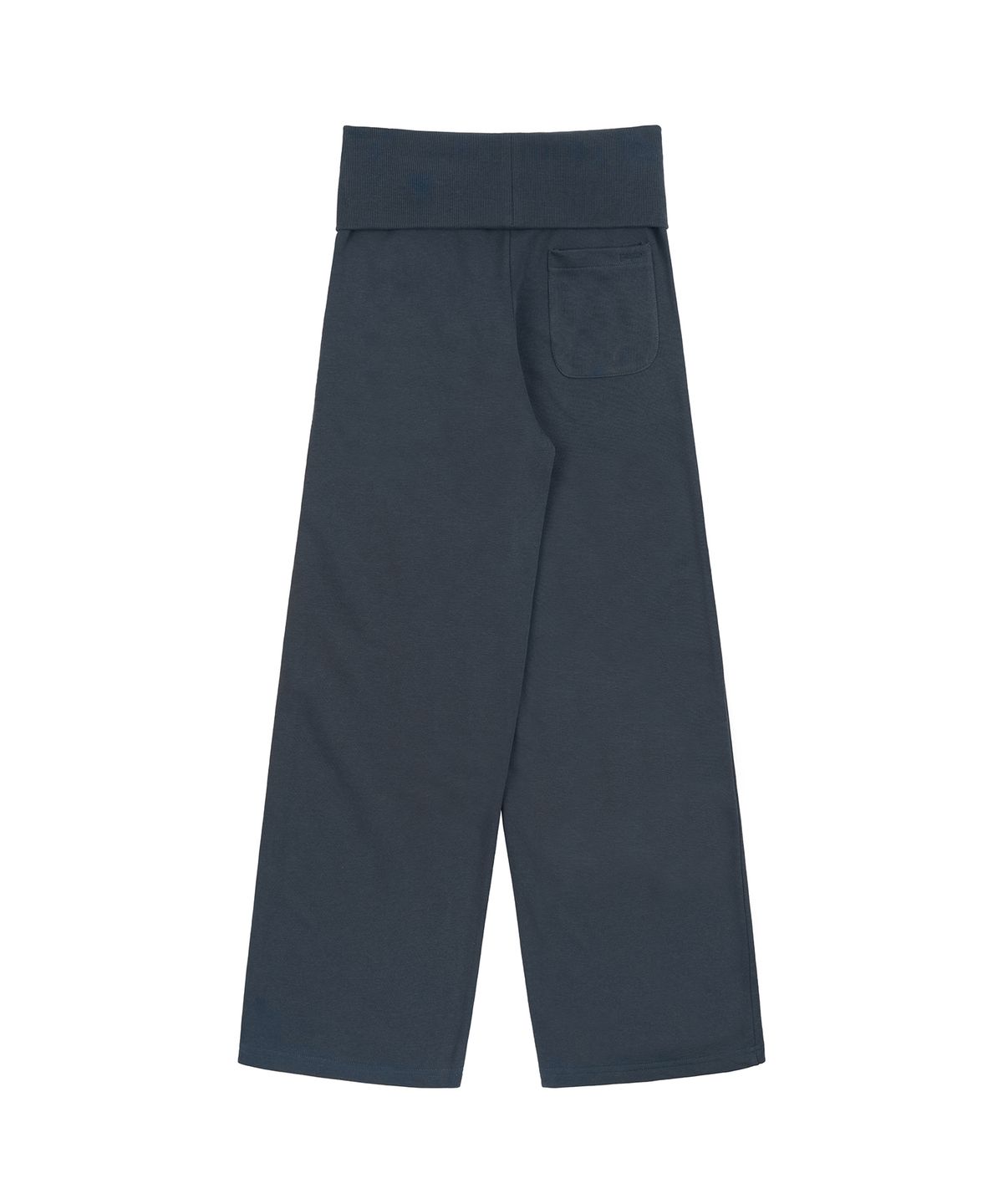 페플리(PEPLEE) Folded Snap Sweat Pants (Navy)