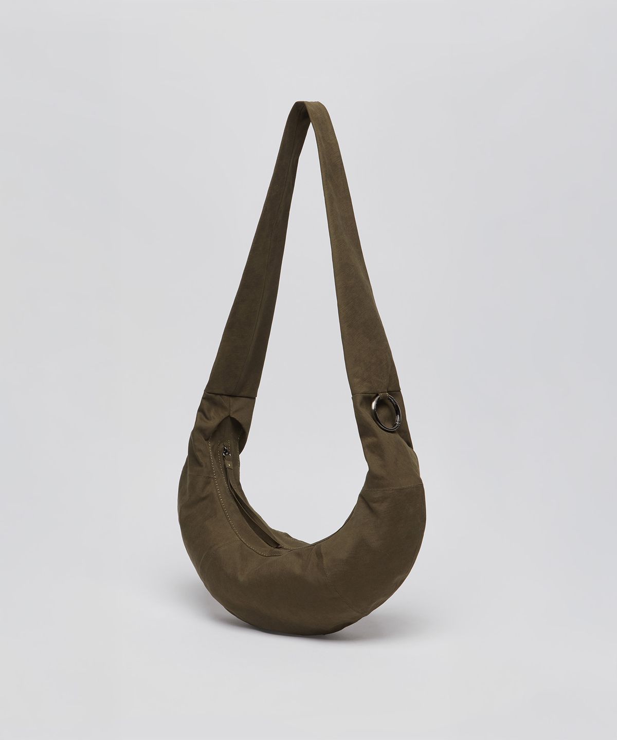 아카이브앱크(ARCHIVEPKE) Small fling hobo fabric bag(Brown)_OVBRX26351BRW