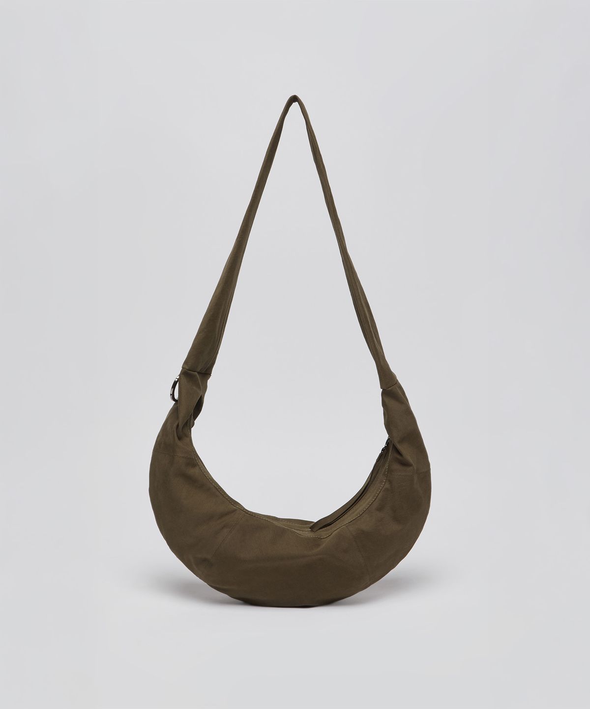 아카이브앱크(ARCHIVEPKE) Small fling hobo fabric bag(Brown)_OVBRX26351BRW
