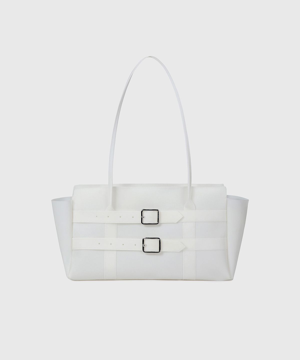 다이브인 우먼(DIVEIN WOMEN) JELLY BUCKLE BAG (WHITE)