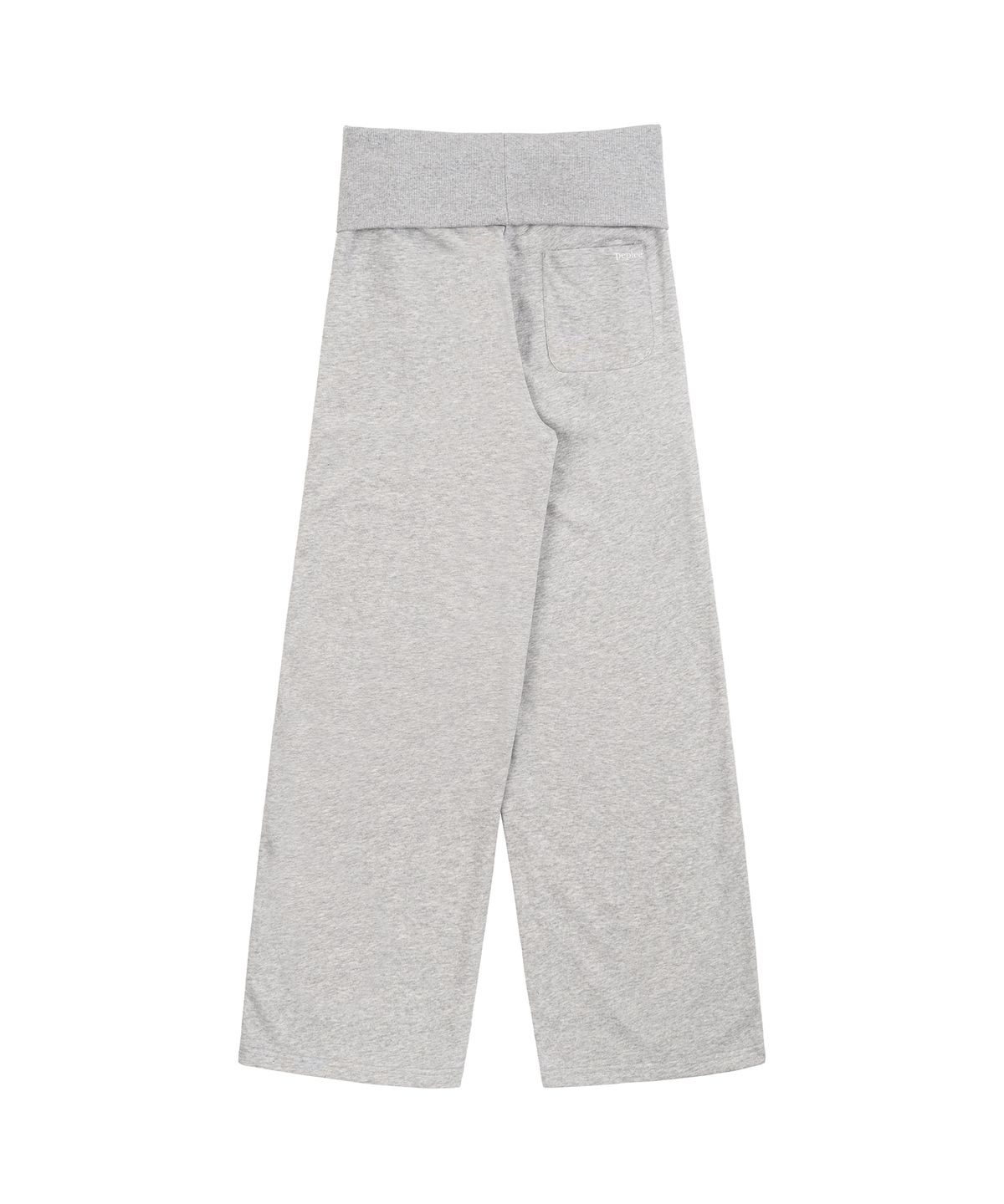 페플리(PEPLEE) Folded Snap Sweat Pants (Grey)