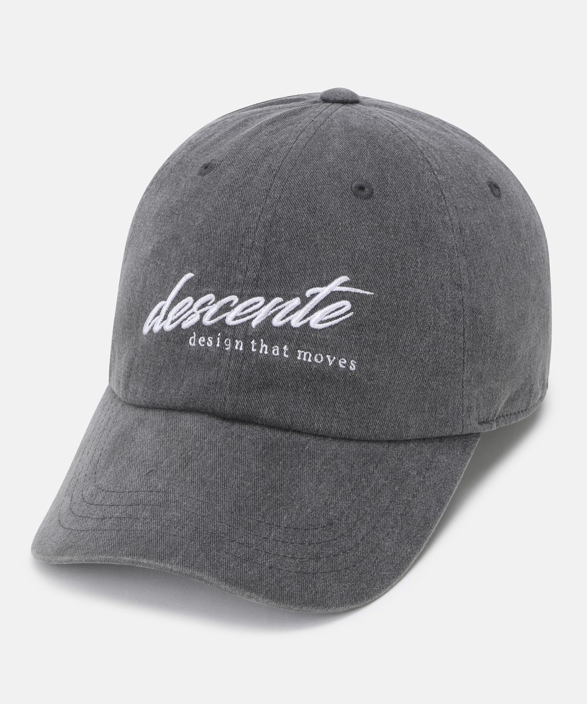 데상트(DESCENTE) 여성 워딩 로고 볼캡 블랙 SR322UCP71