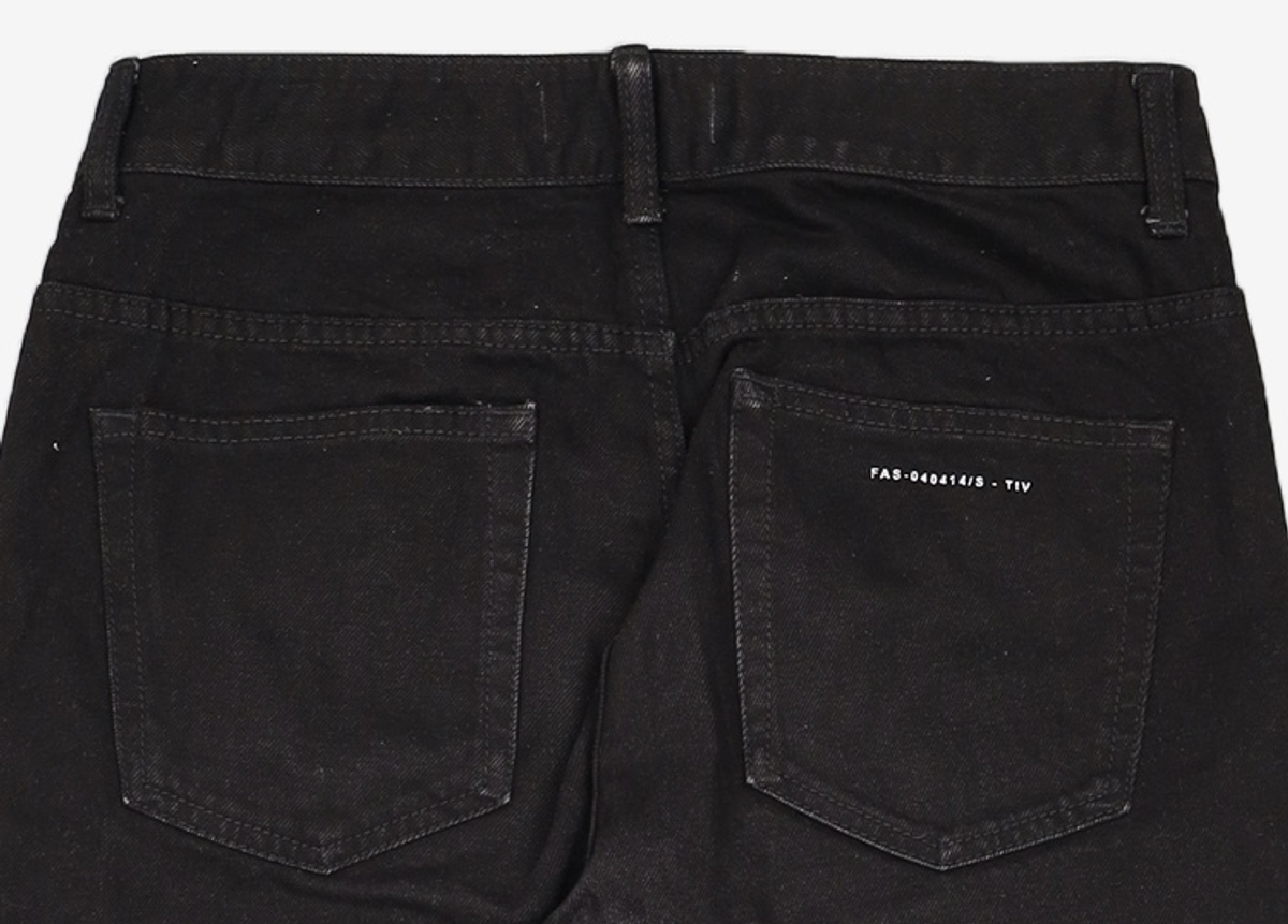 페이탈리즘(FATALISM) #0218 Black straight crop jean 46