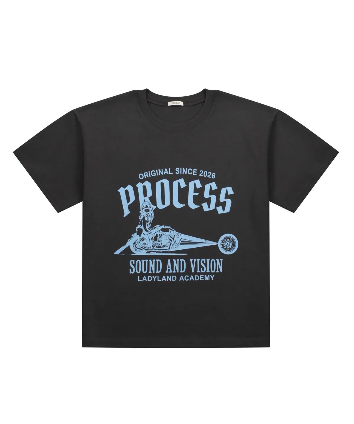 피알씨에스에스(PRCSS) Crop motor tee - Charcoal