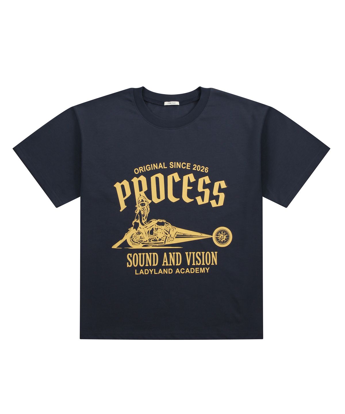 피알씨에스에스(PRCSS) Crop motor tee - Navy