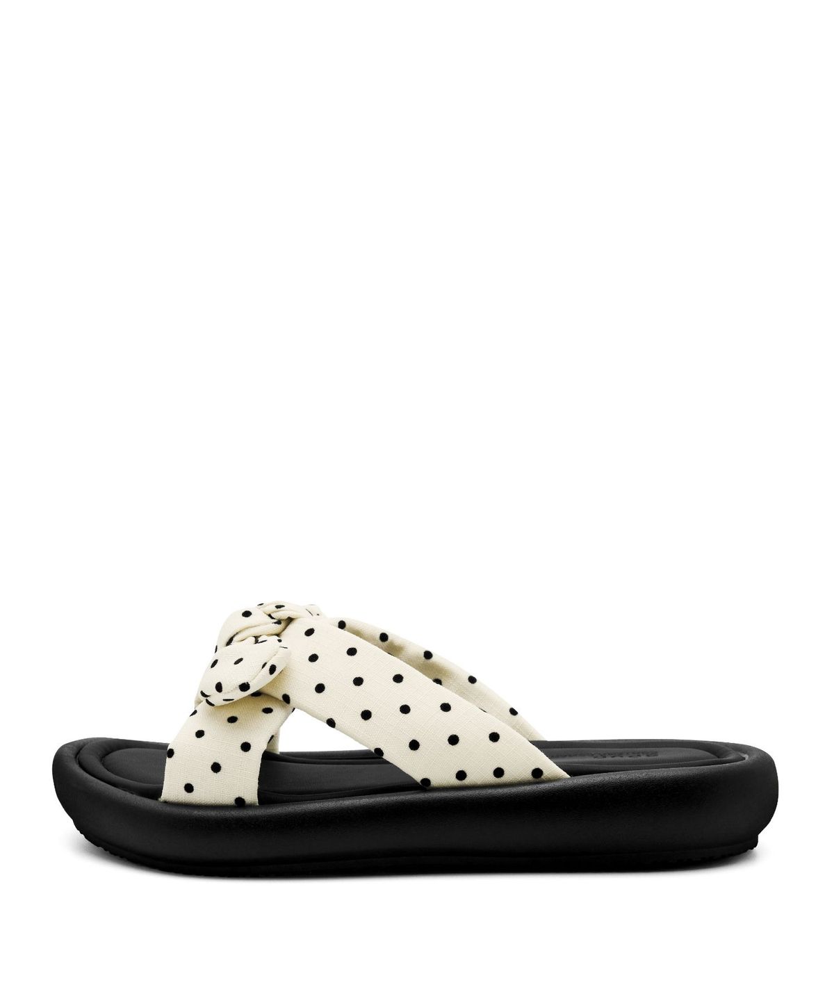 스퍼(SPUR) Goa Dot Bow Softly Mule Sandal 스트랩 샌들 슬리퍼 3cm -WS9056 (2color)