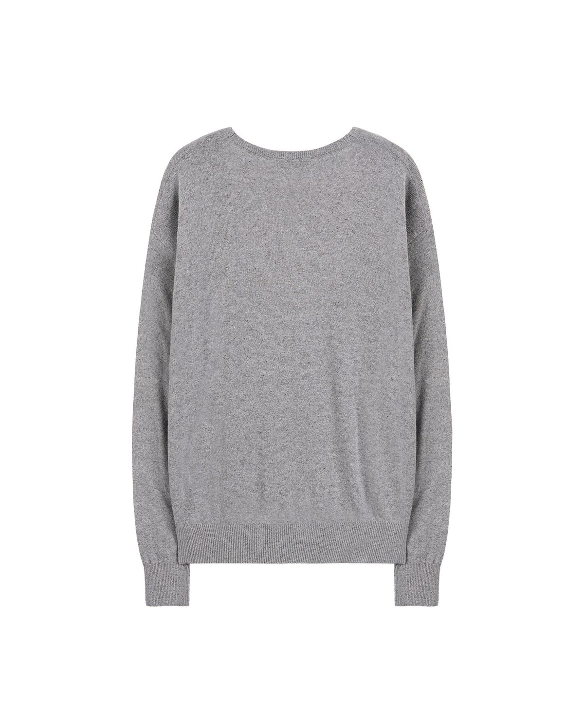 페플리(PEPLEE) Deep V-neck Knit (Grey)