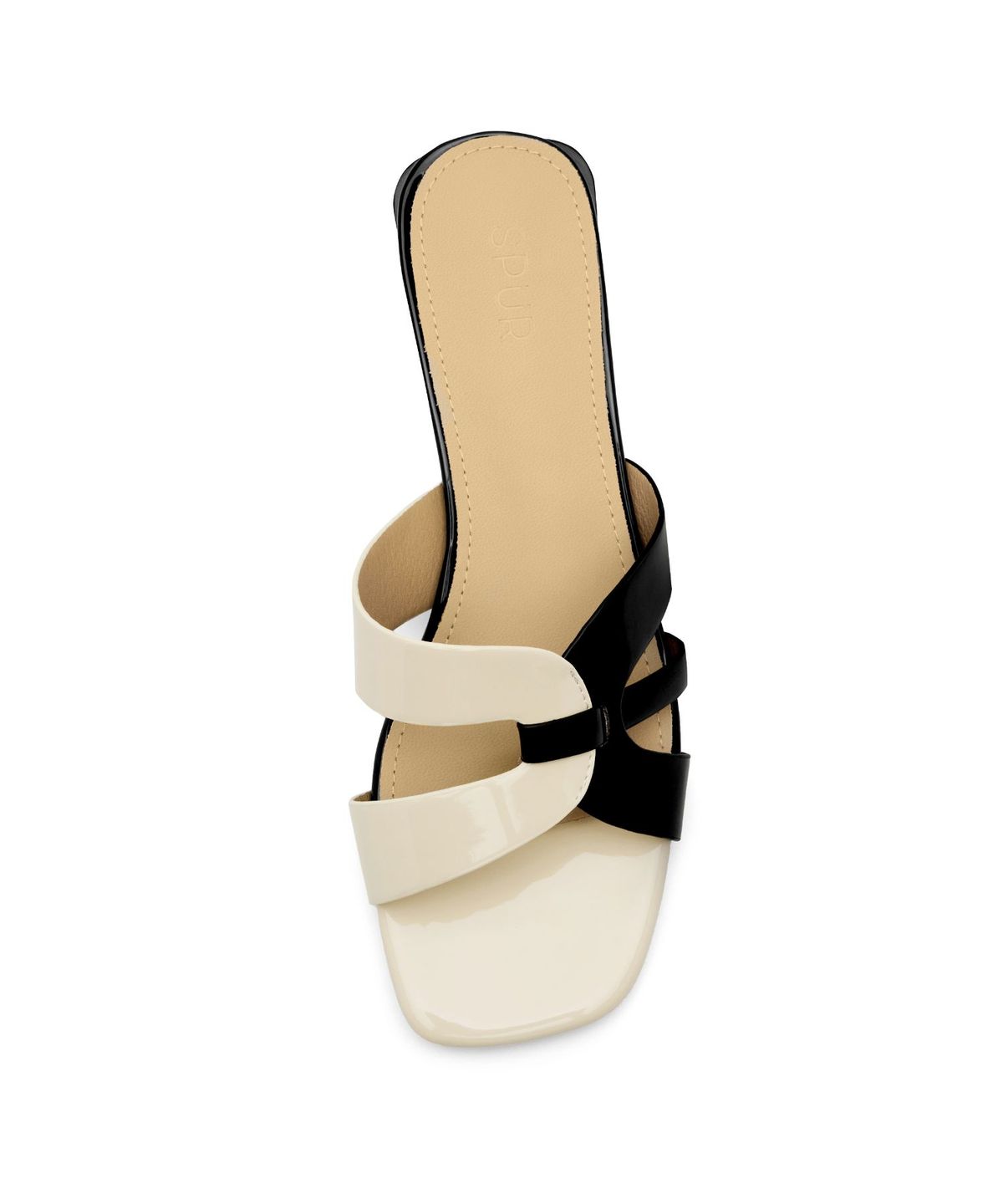 스퍼(SPUR) Voile Color Blocking Mule Sandal 뮬 샌들 5.7cm -US9057 (2color)