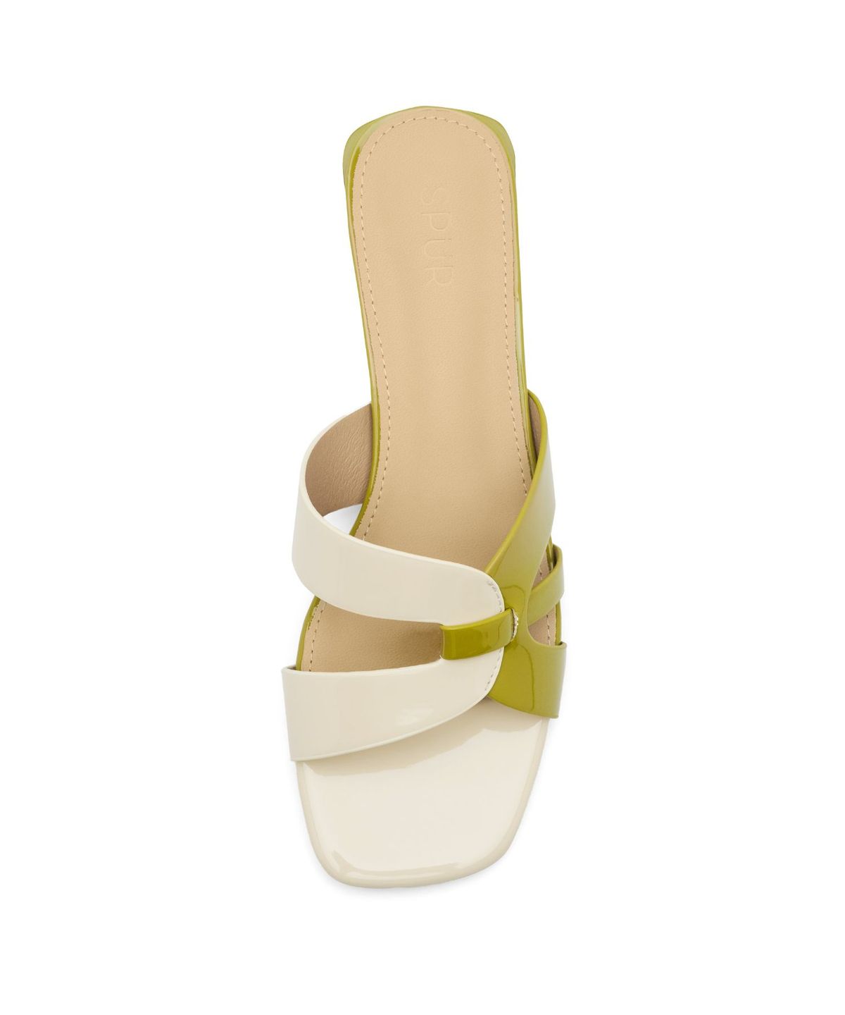 스퍼(SPUR) Voile Color Blocking Mule Sandal 뮬 샌들 5.7cm -US9057 (2color)