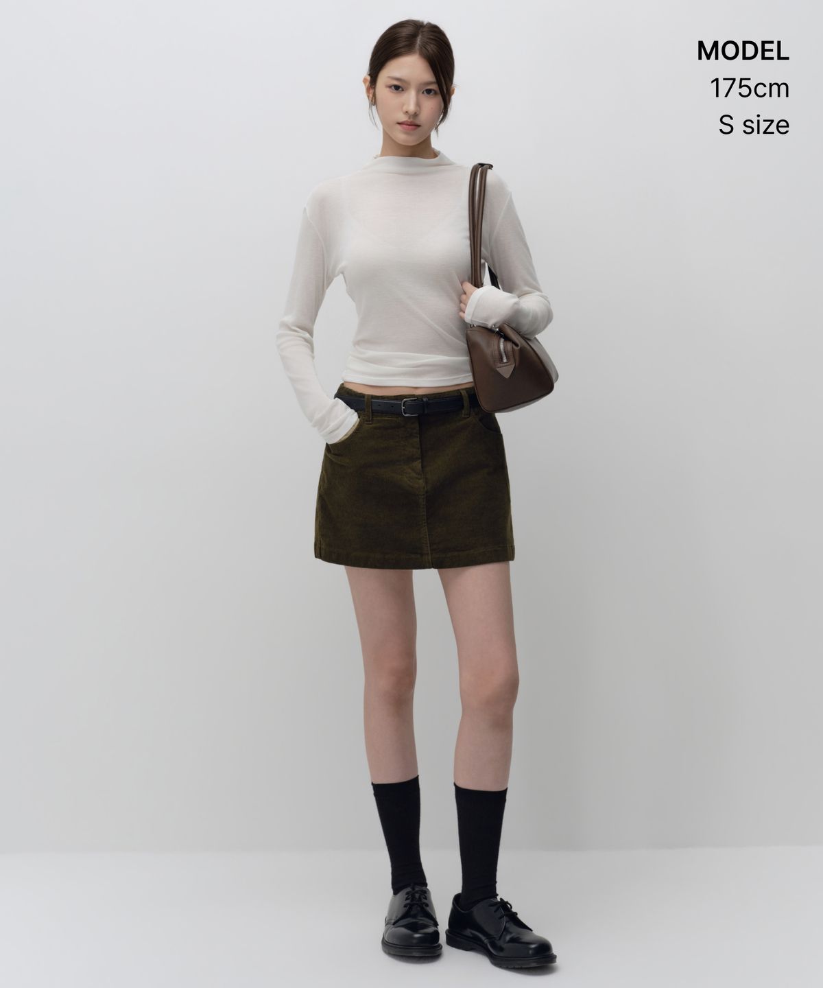 무신사 스탠다드 우먼(MUSINSA STANDARD WOMAN) 우먼즈 시어 울 텐셀 터틀 넥 긴소매 티셔츠 [아이보리]