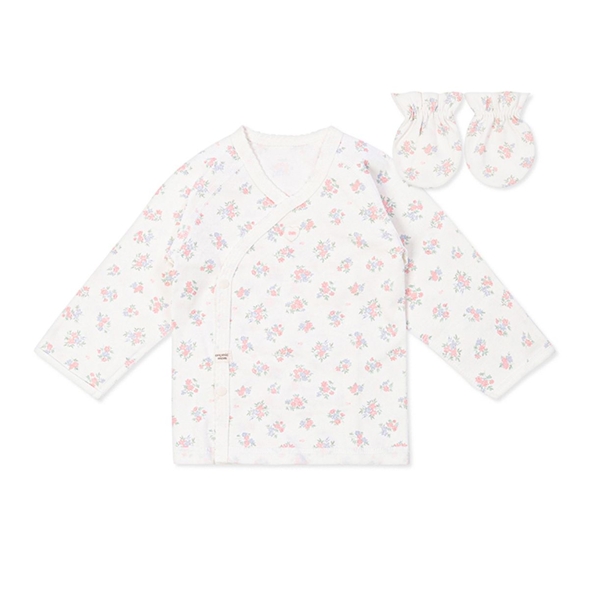 오가닉맘(ORGANICMOM) 슈플라워배내저고리손싸개세트 MLFNBE04