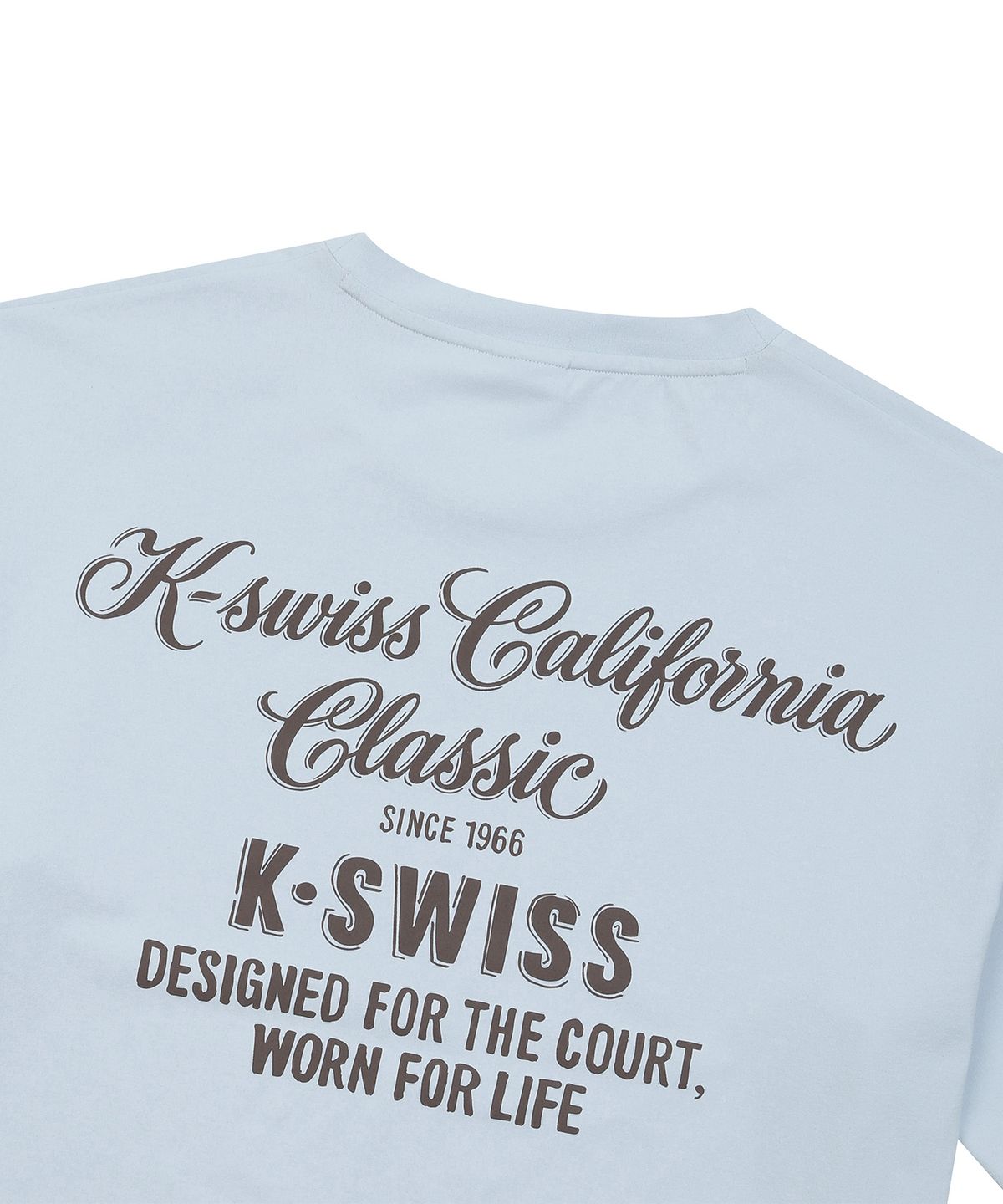 케이스위스(K-SWISS) 캘리포니아 레터링 반팔 티_1KSTSMV911LB