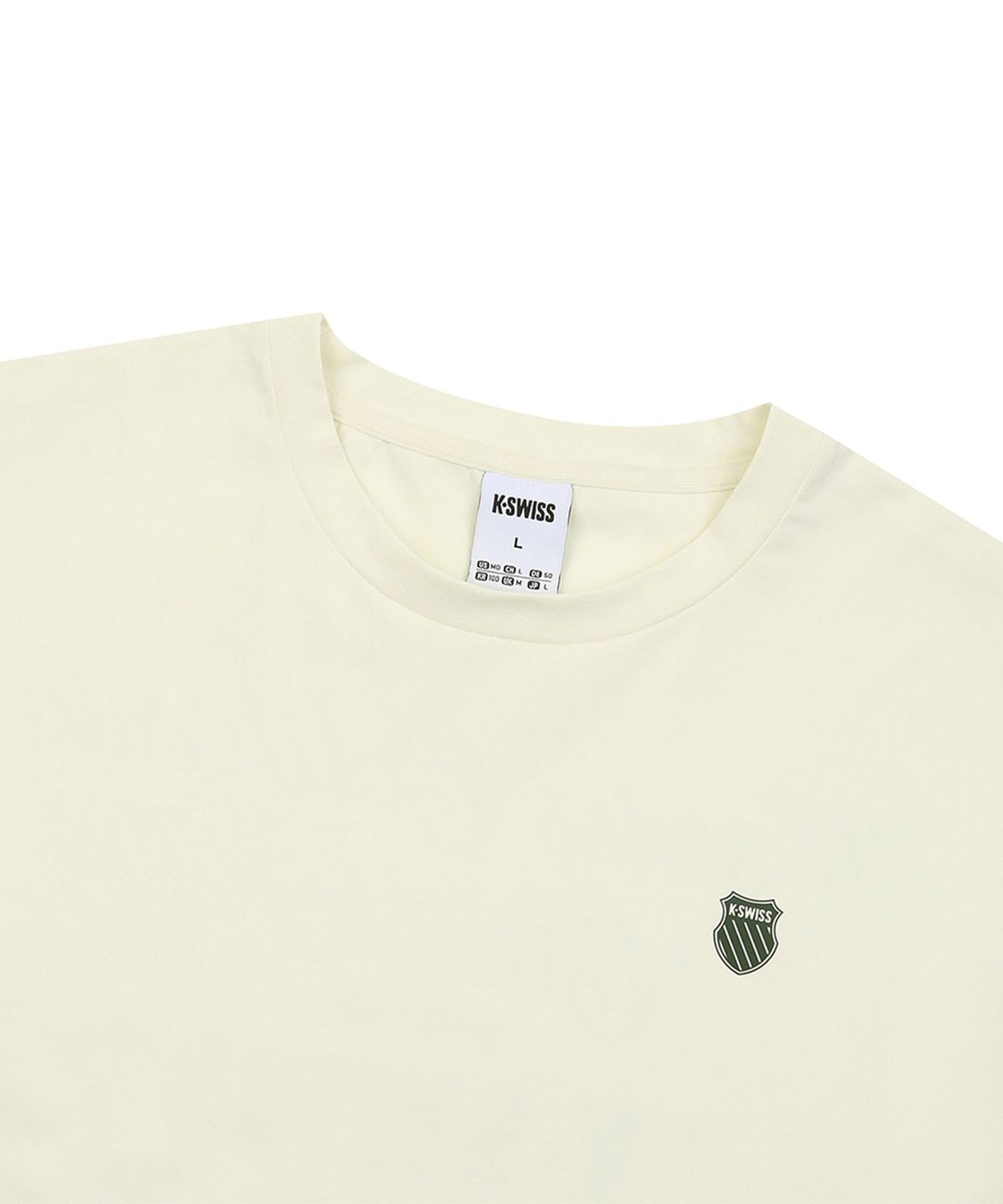 케이스위스(K-SWISS) 캘리포니아 레터링 반팔 티_1KSTSMV911IV