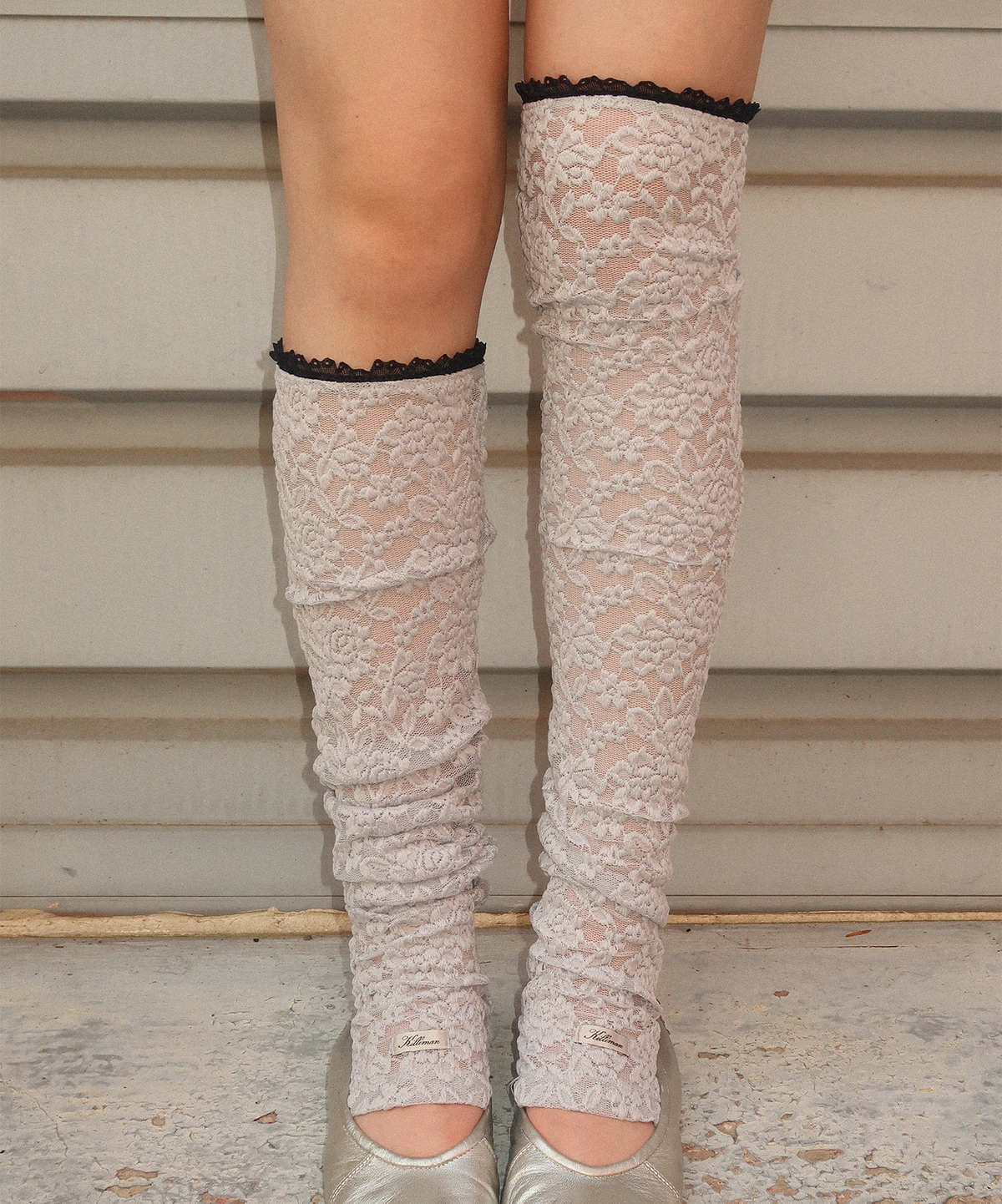 킬리만(KILLIMAN) Lace knee legwarmer (2color)