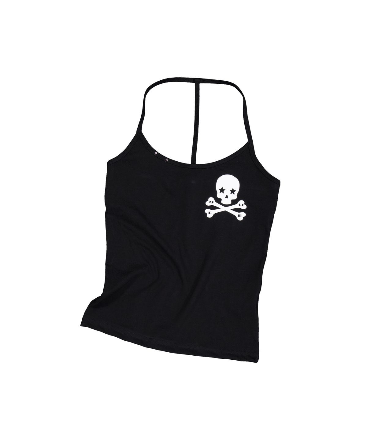 셋업이엑스이(SETUP-EXE) SKULL LOGO LINE HALTERNECK / BLACK