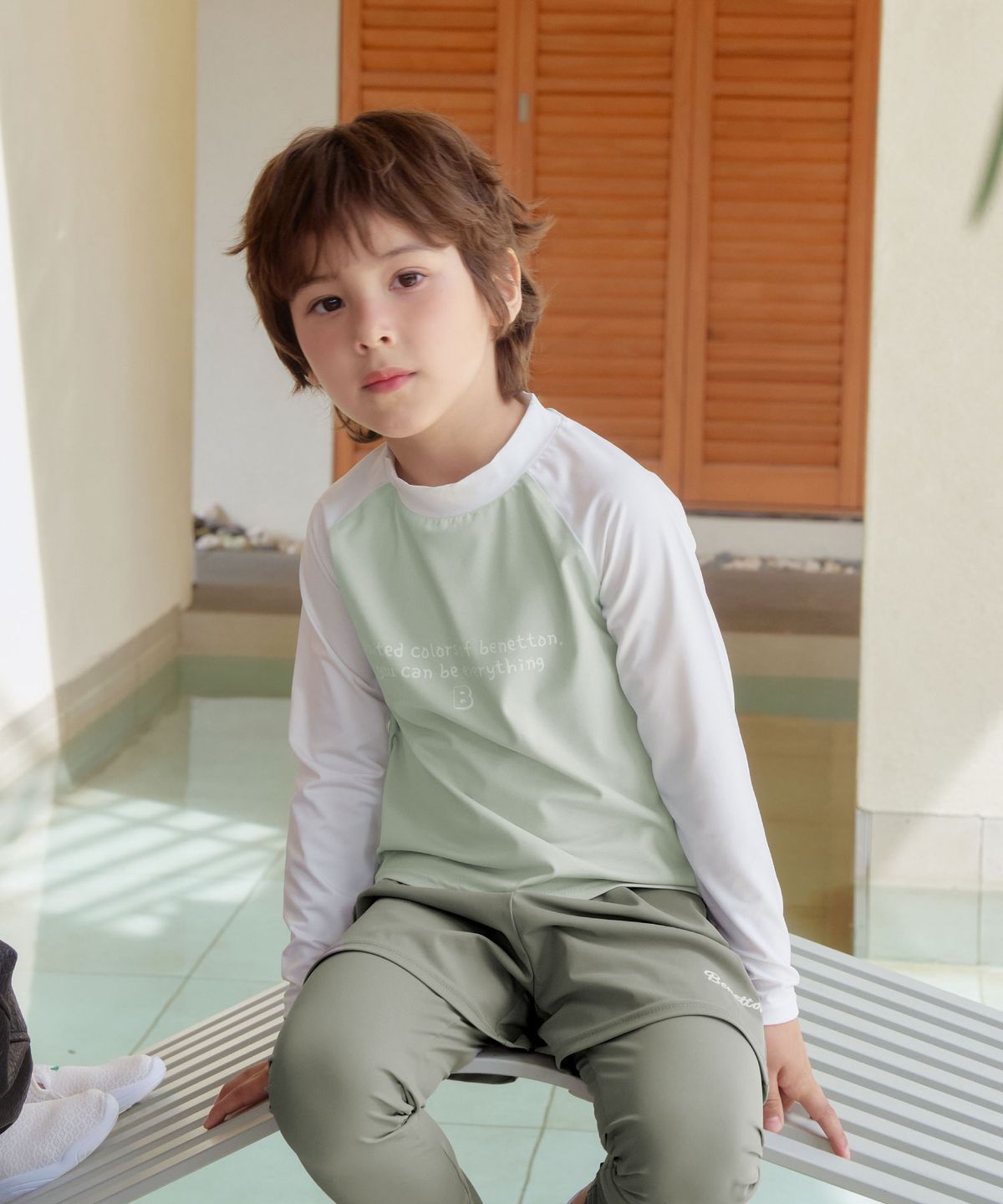 베네통키즈(BENETTONKIDS) 키즈 멜로우 래쉬가드
