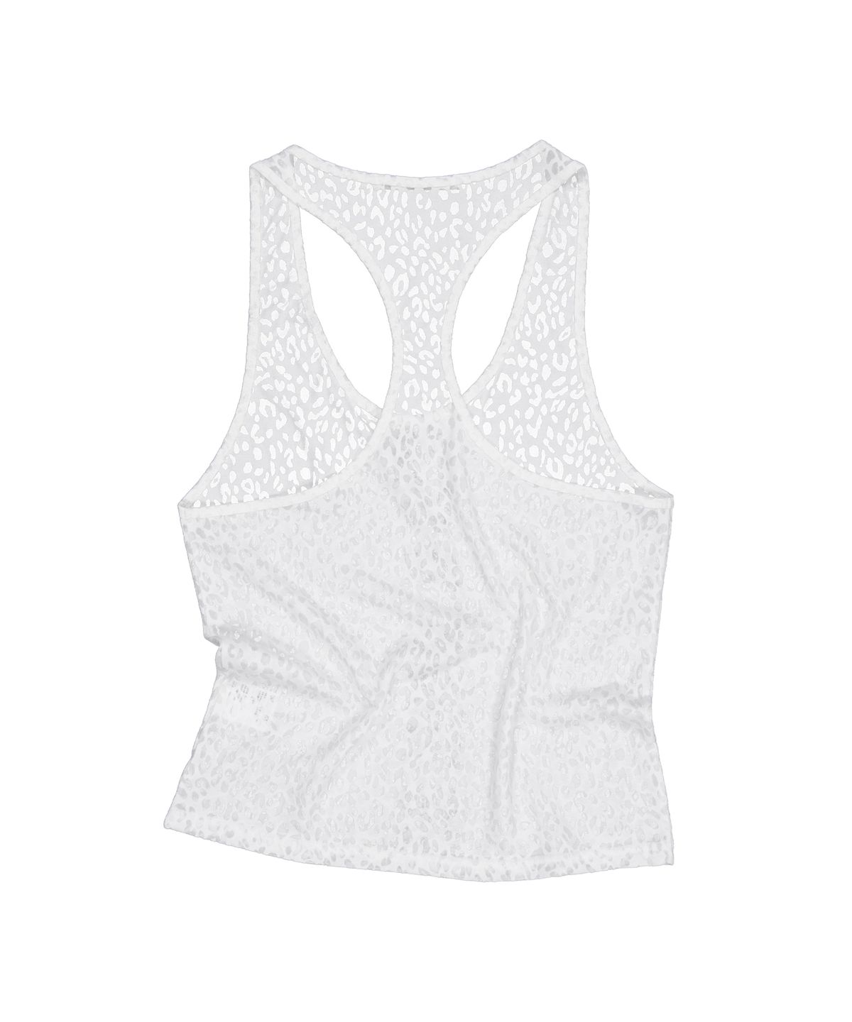 셋업이엑스이(SETUP-EXE) SHEER LEOPARD LOOSE SLEEVELESS / WHITE