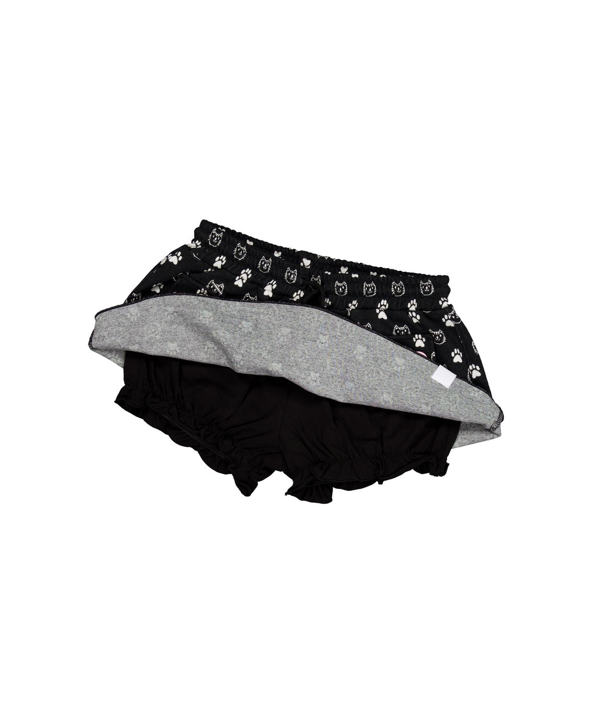 셋업이엑스이(SETUP-EXE) CAT BUTTON MINI SKORT / BLACK