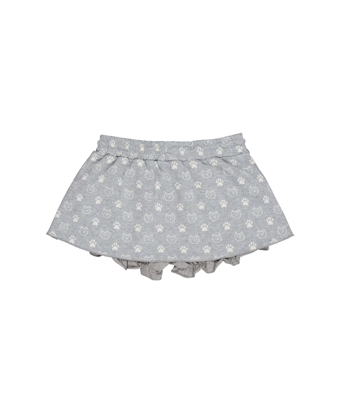 셋업이엑스이(SETUP-EXE) CAT BUTTON MINI SKORT / MELANGE GRAY