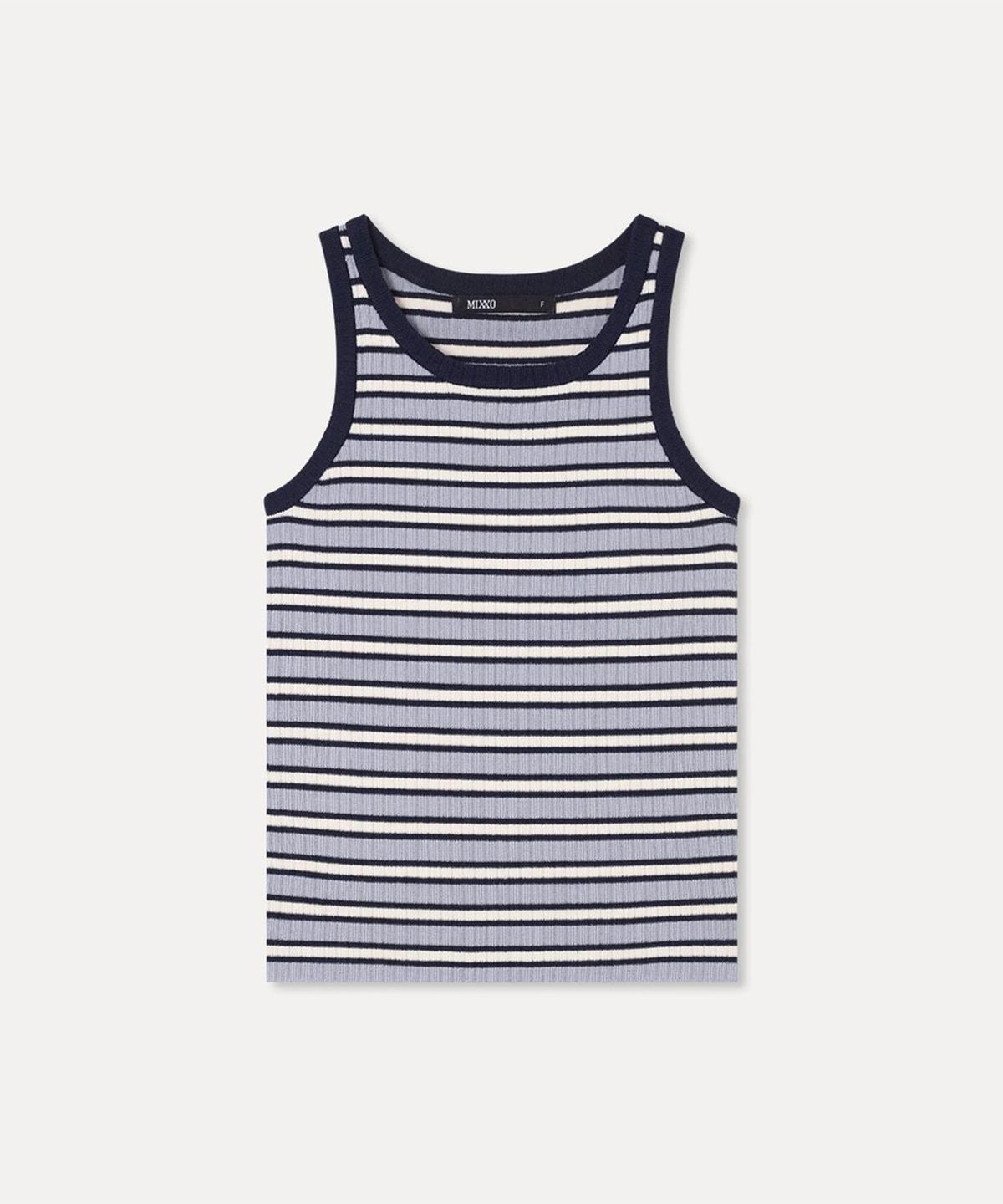 미쏘(MIXXO) 스트라이프 골지 나시_MIWHNG93SS