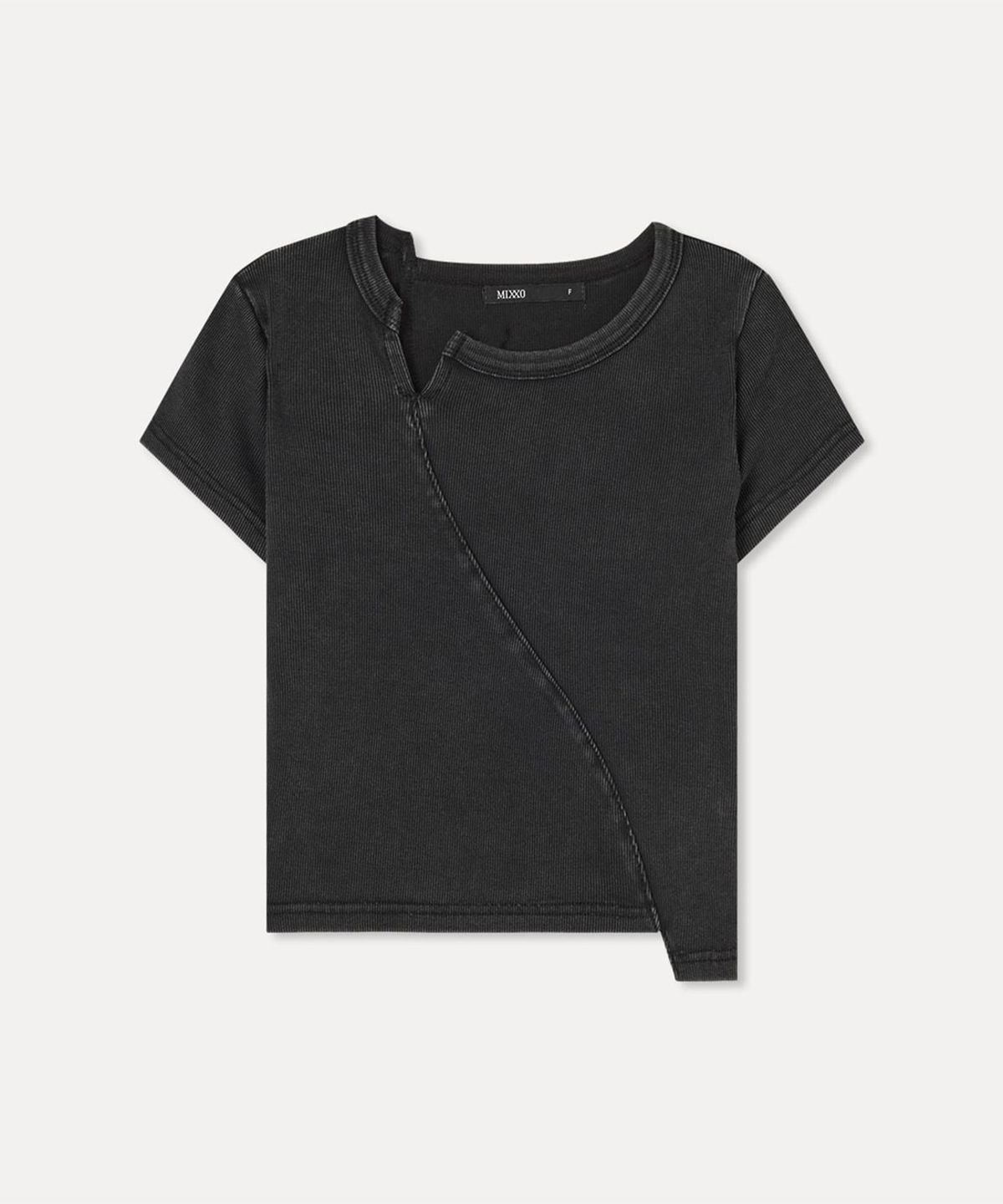 미쏘(MIXXO) 워시드 반팔 티셔츠_MIWHWG90SS
