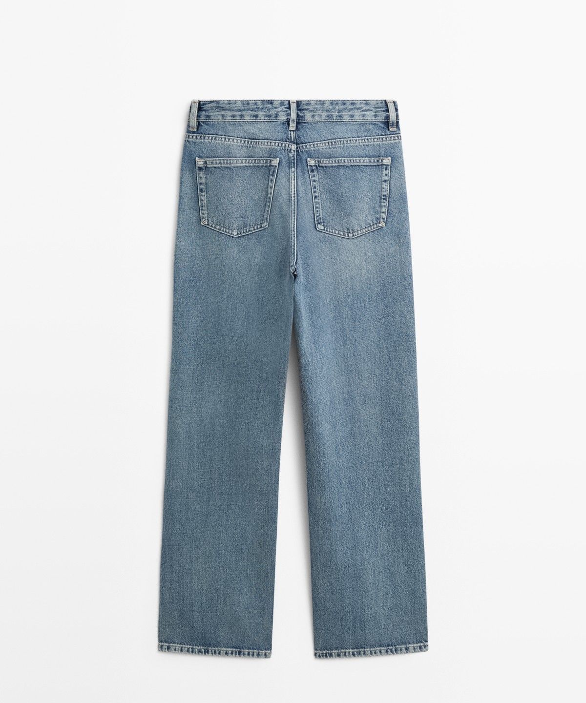 마시모두띠(MASSIMO DUTTI) 미드라이즈 와이드 레그 진