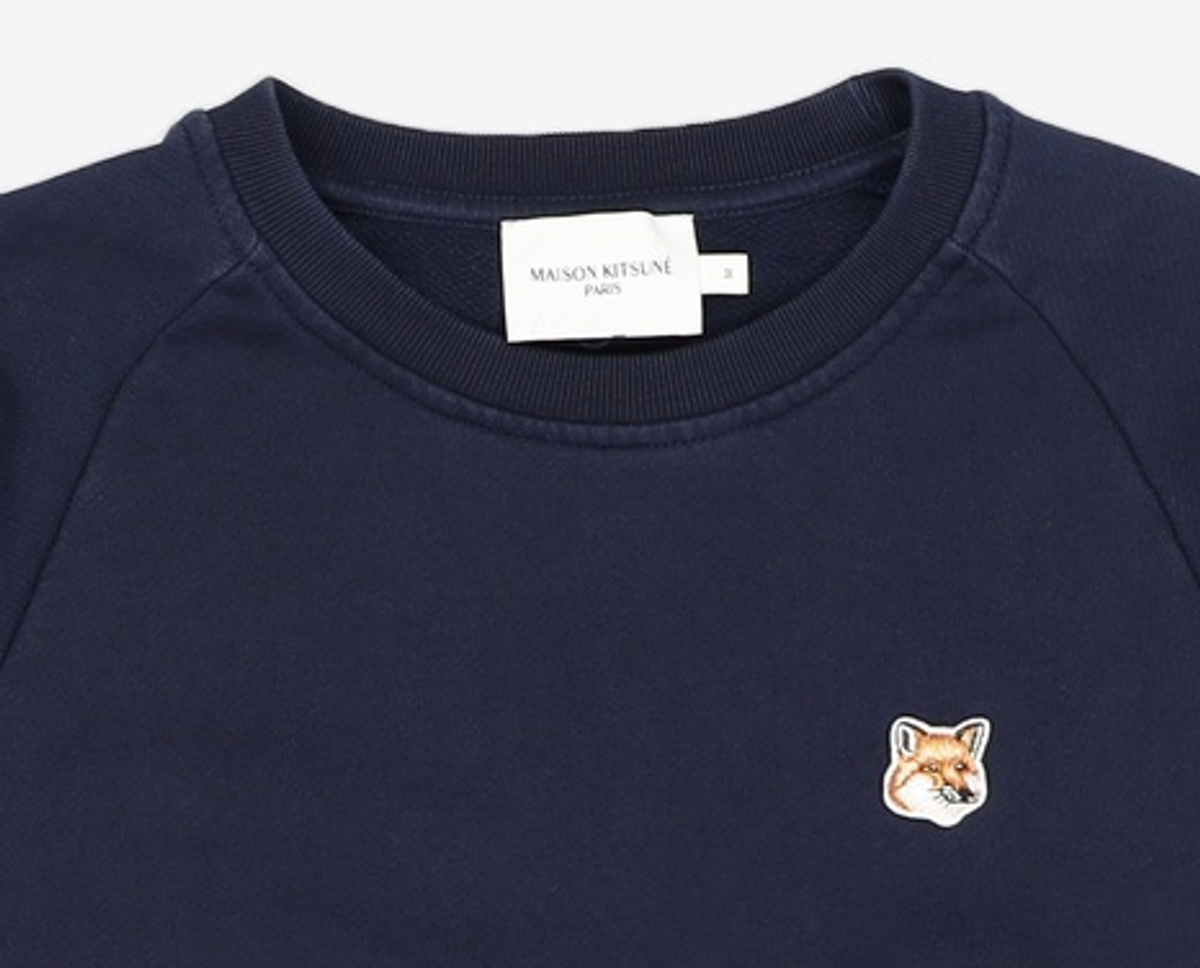 메종 키츠네(MAISON KITSUNE) 폭스헤드 여성 스웨트 셔츠 AW00303KM0001 H150 GREY M