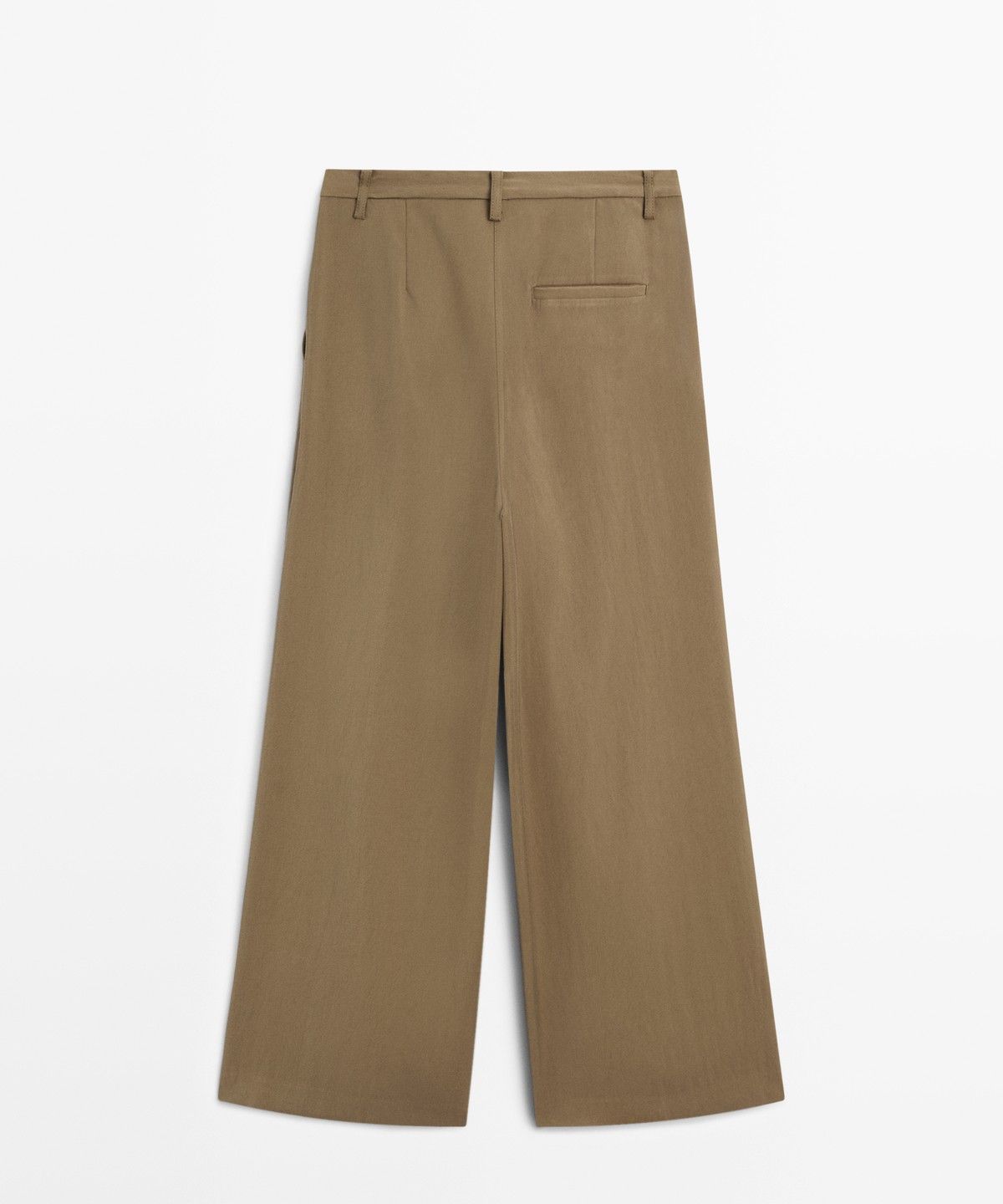 마시모두띠(MASSIMO DUTTI) 크롭 와이드 레그 플루이드 팬츠