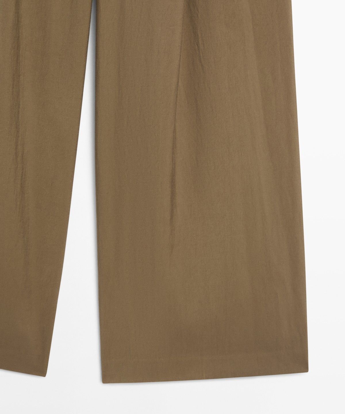 마시모두띠(MASSIMO DUTTI) 크롭 와이드 레그 플루이드 팬츠