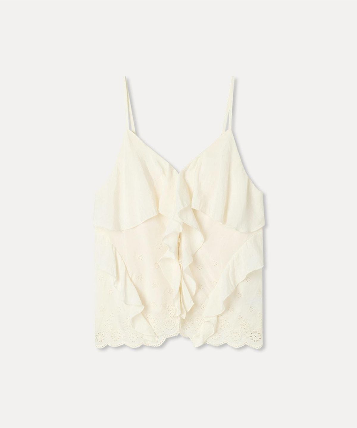 미쏘(MIXXO) 러플 나시 블라우스_MIWBNG94SS