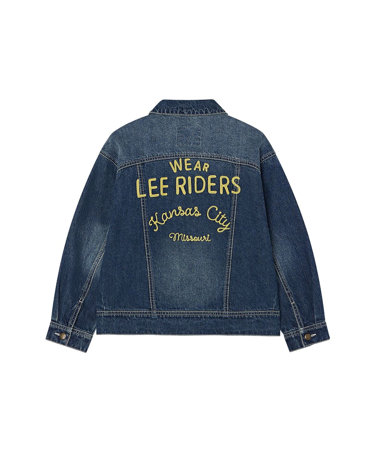 리 키즈(LEE KIDS) 뒷판 자수 데님 자켓 인디고 LK2603IJ11IN