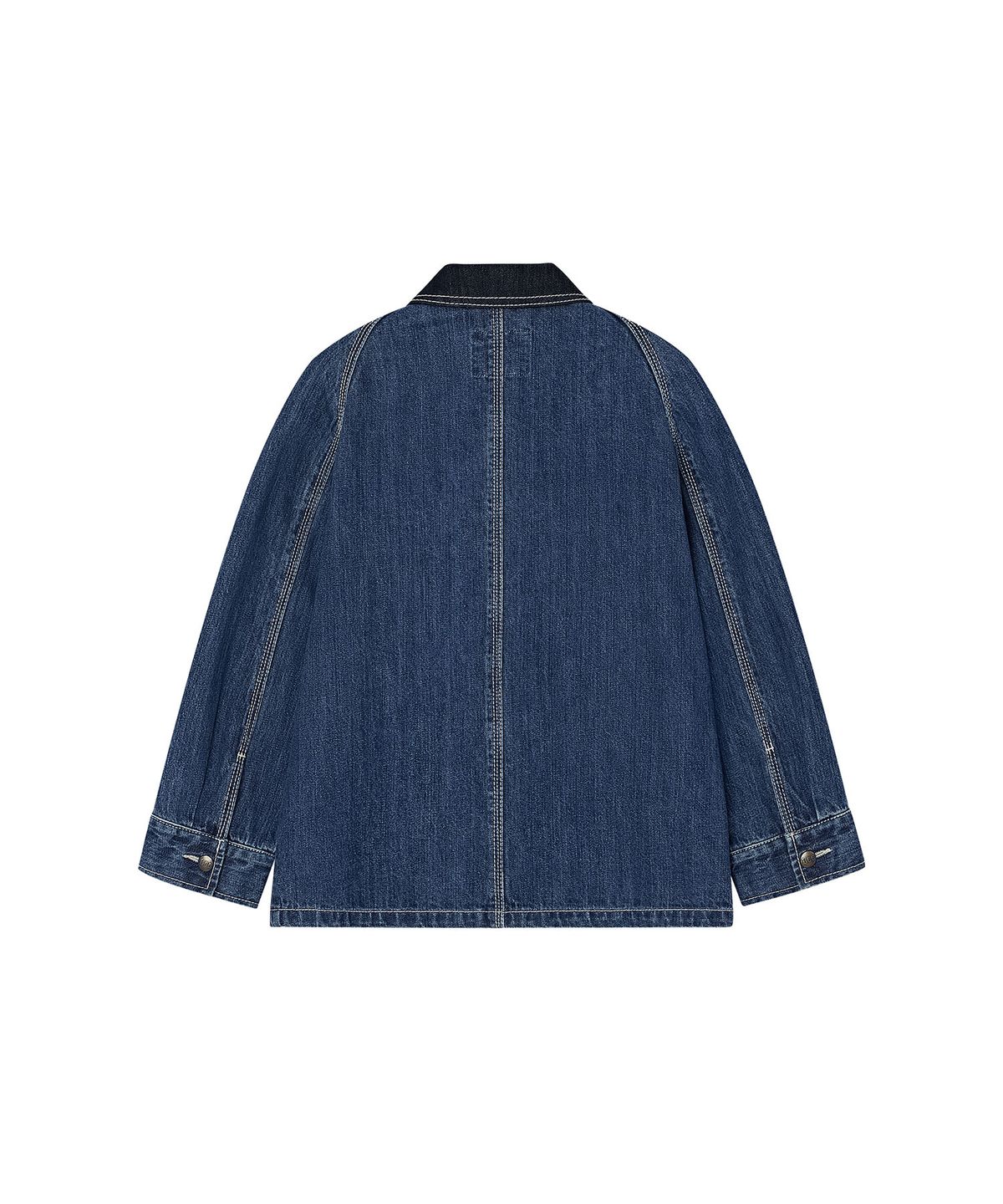 리 키즈(LEE KIDS) 배색 카라 데님 자켓 인디고 LK2603IJ02IN