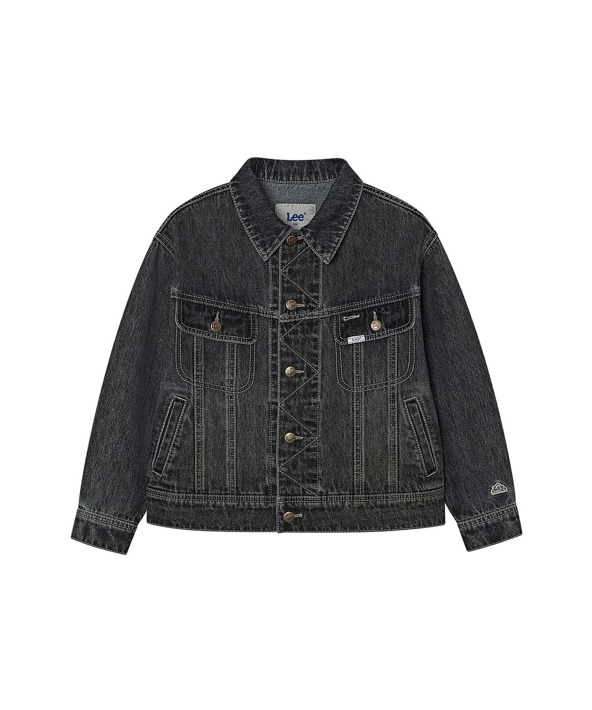 리 키즈(LEE KIDS) 시그니처 데님 자켓 블랙 LK2603IJ01BK