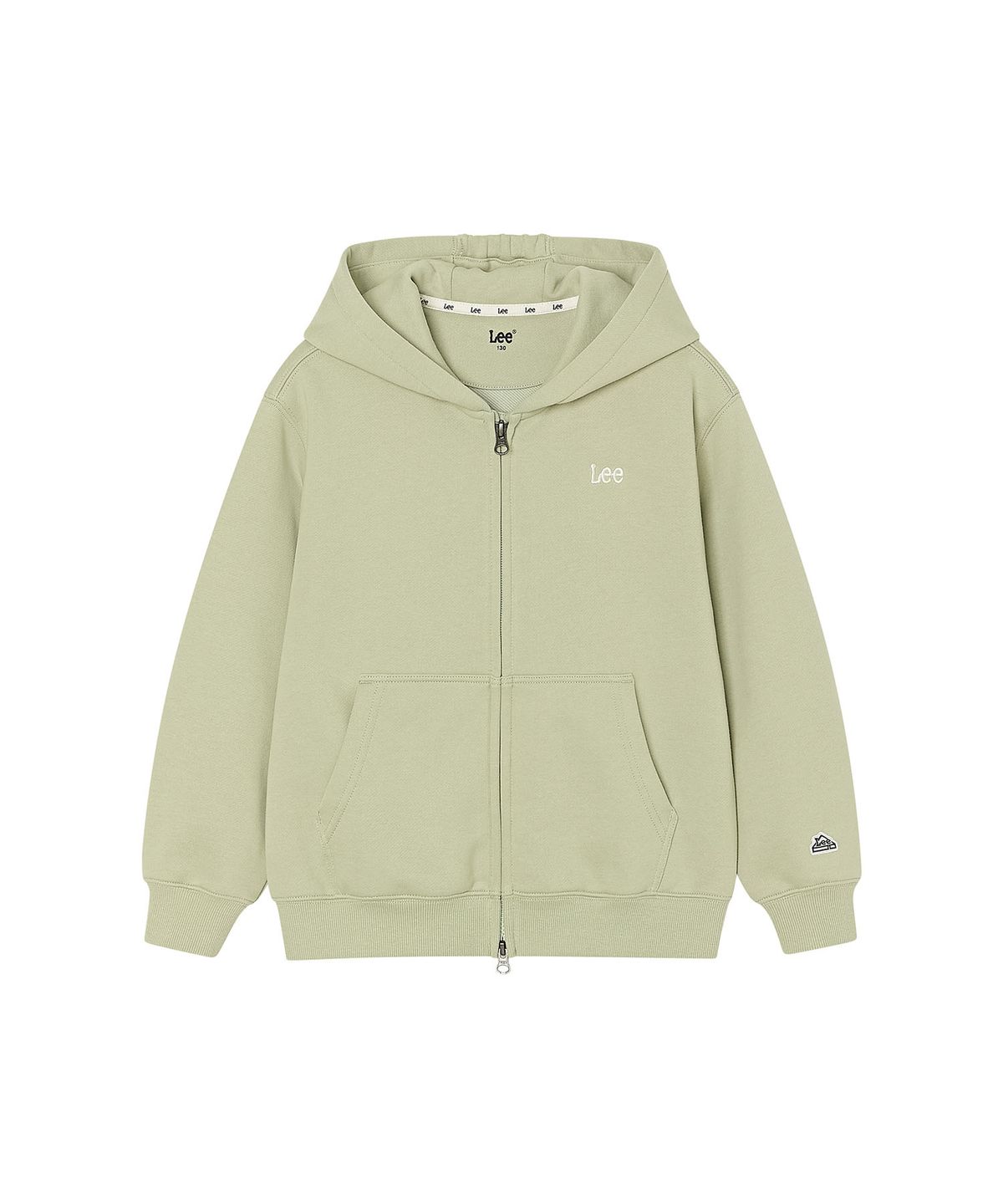 리 키즈(LEE KIDS) 스몰로고 후드집업 올리브 LK2603HZ01OL