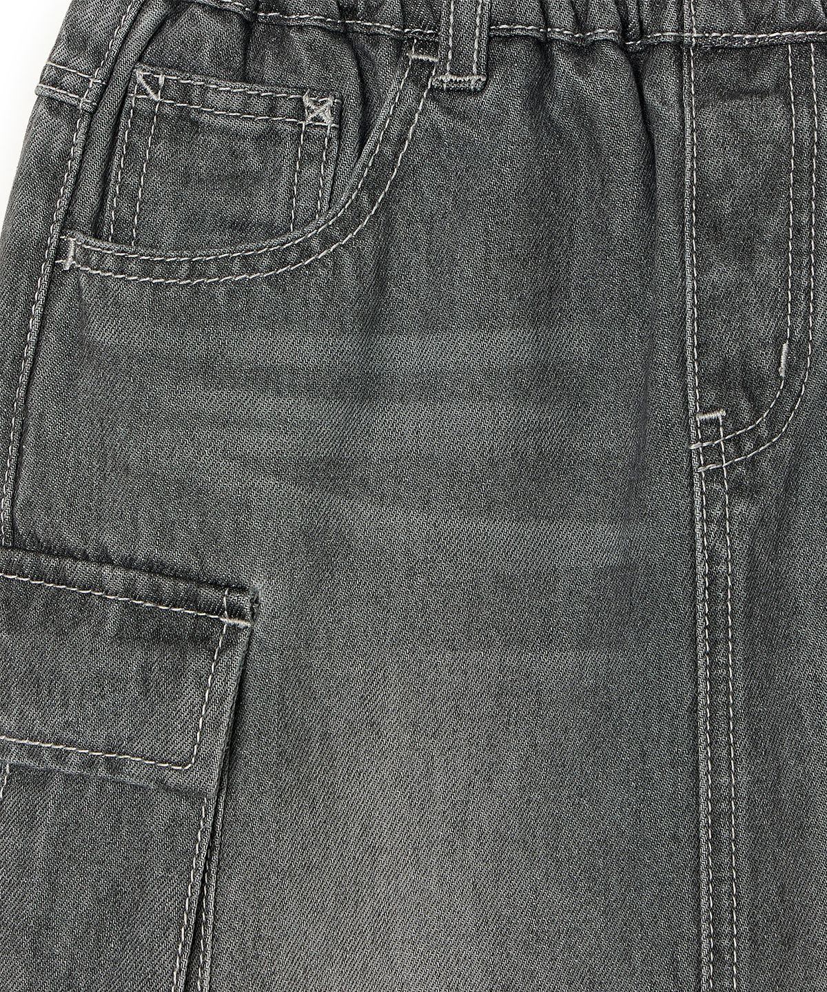 리 키즈(LEE KIDS) 카고 데님 스커트 라이트그레이 LK2603SR71LG