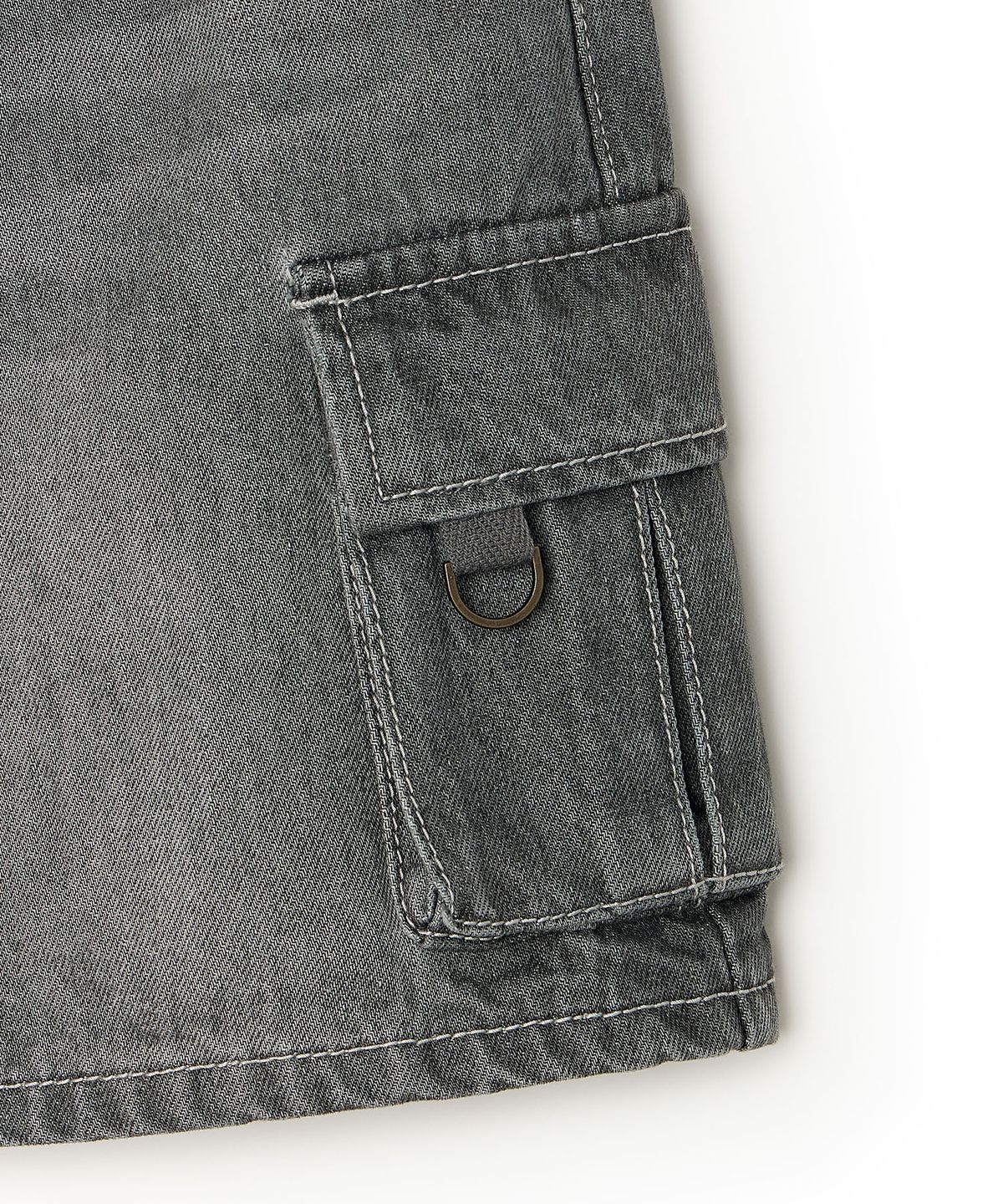 리 키즈(LEE KIDS) 카고 데님 스커트 라이트그레이 LK2603SR71LG