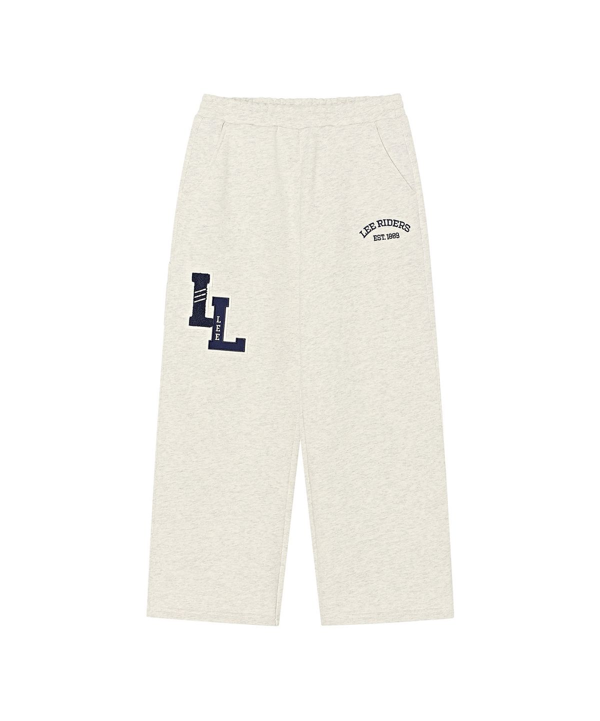 리 키즈(LEE KIDS) 그래픽 와이드 스트레이트 스웻 팬츠 오트밀 LK2603JP11OT